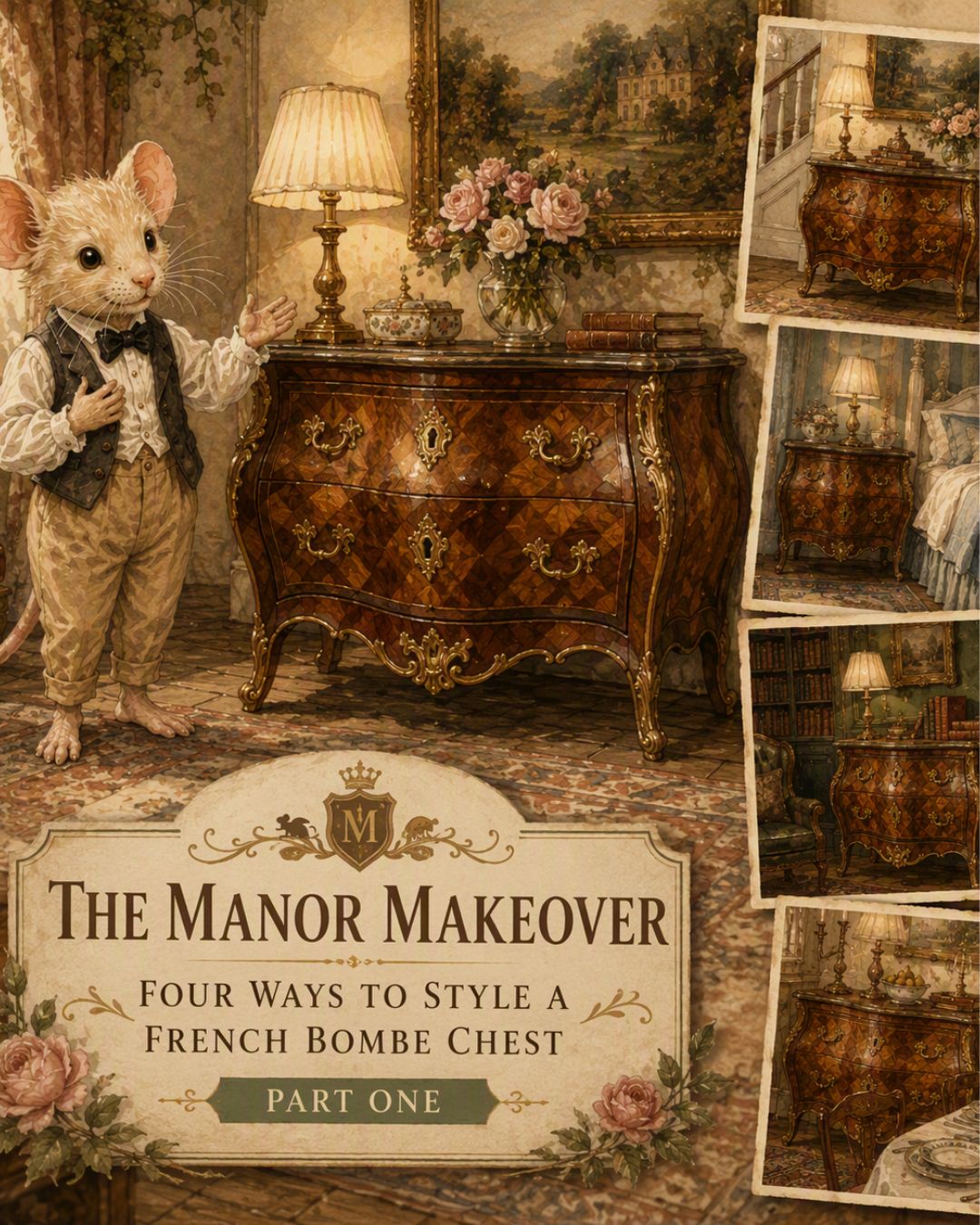 The Manor Makeover: Four Ways to Style a French Bombe Chest | Part One