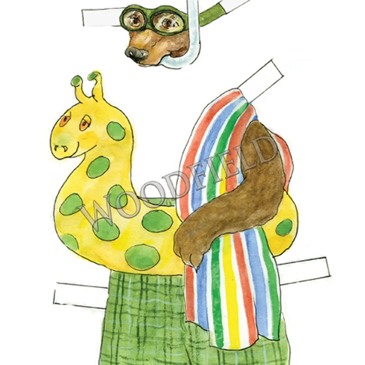 Cedric the Bear Paper Doll Kit