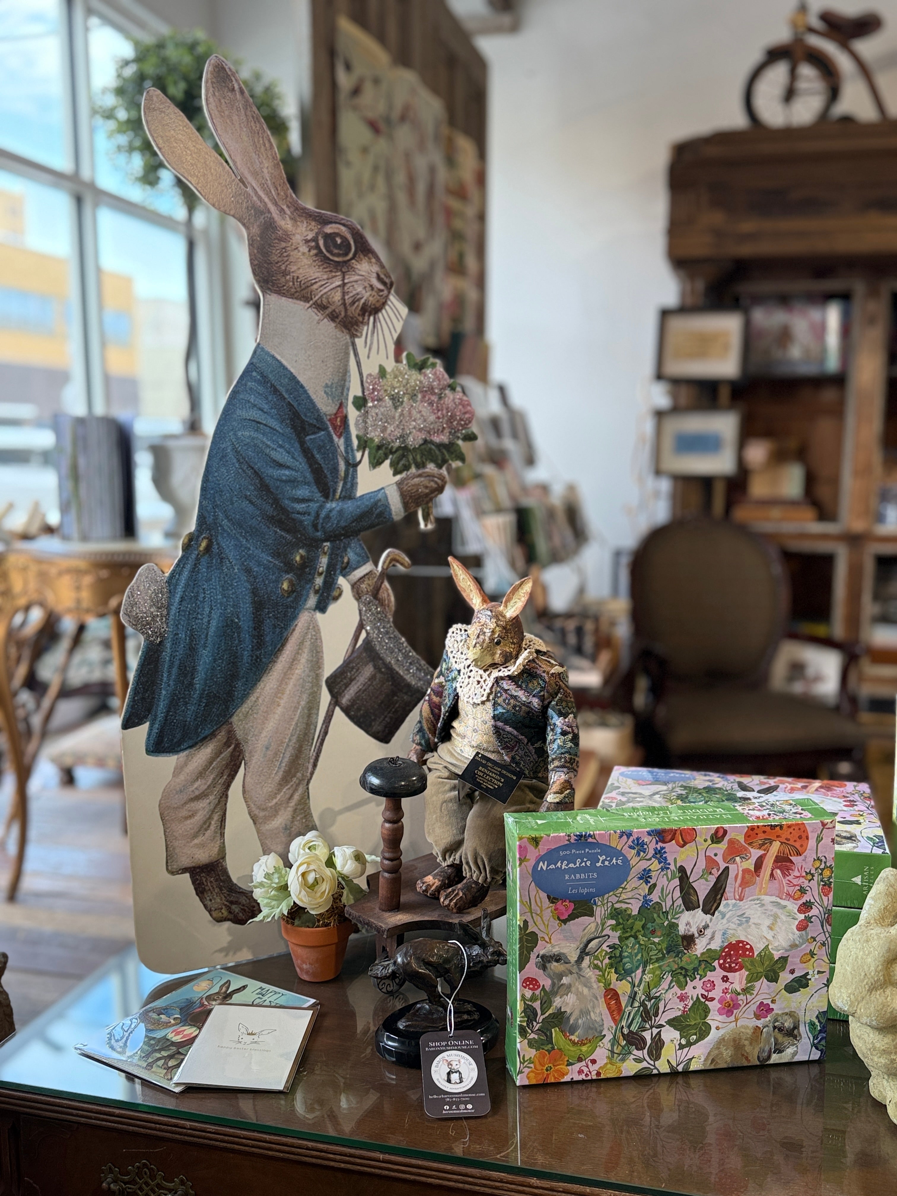 Nathalie Lété: Rabbits 500-Piece Puzzle | John Derian Baron Mushmouse