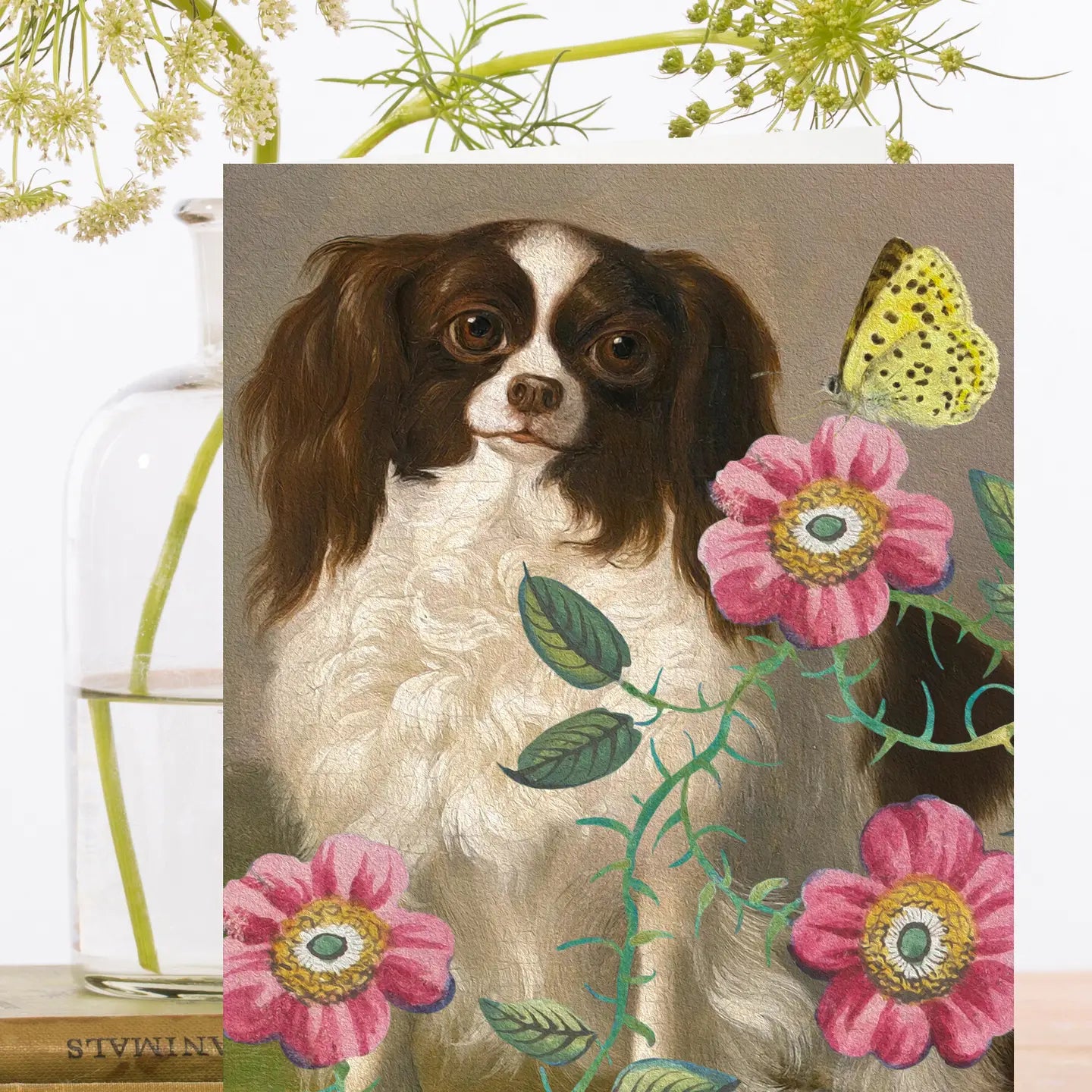 Whimsical Retro Dog Greeting Card