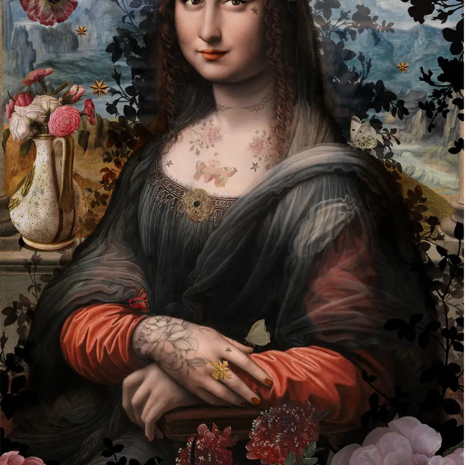 Voglio Bene Mona Lisa Wall Hanging