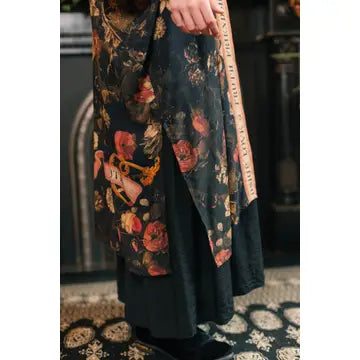 Market of Stars Heart of Gold Opera Duster Kimono Robe w/ Sacred Heart