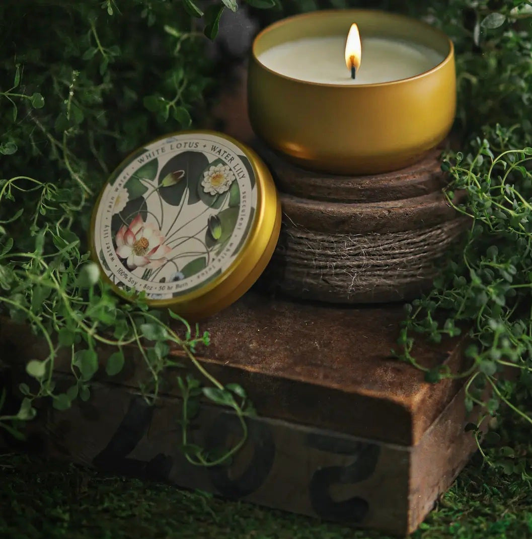 White Lotus + Water Lily Botanica Candle