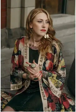 Friendship Love & Truth Opera Duster Kimono Robe Market of Star