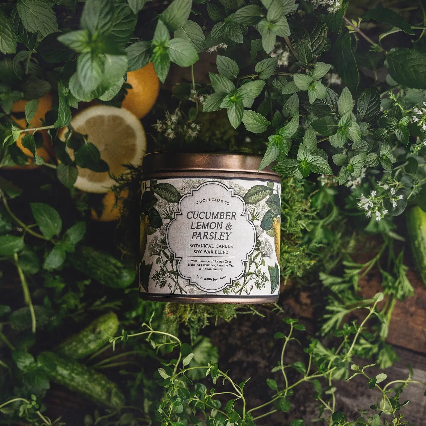 Cucumber, Lemon & Parsley Jardin Candle