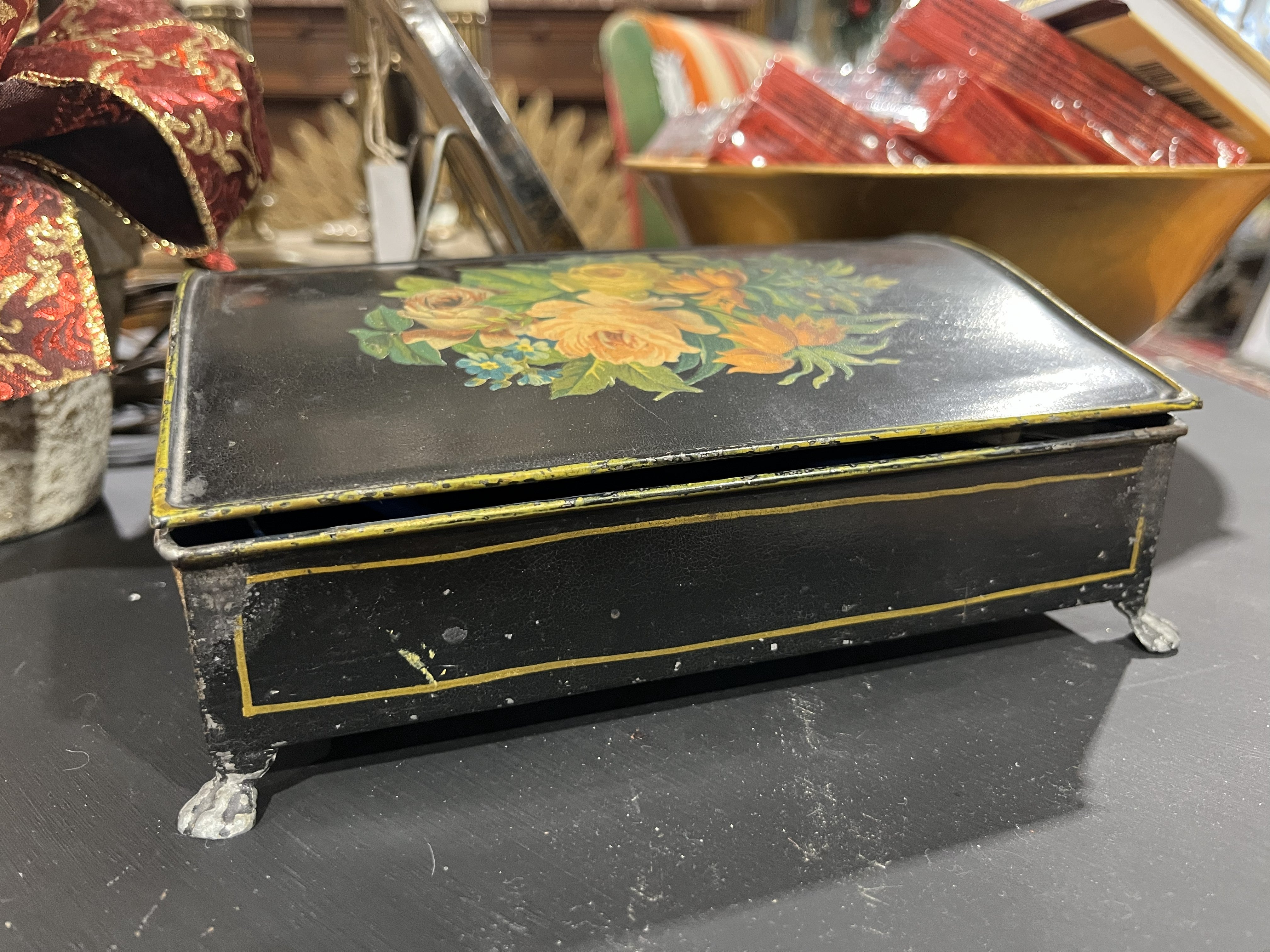 Antique Tole Painted Tin