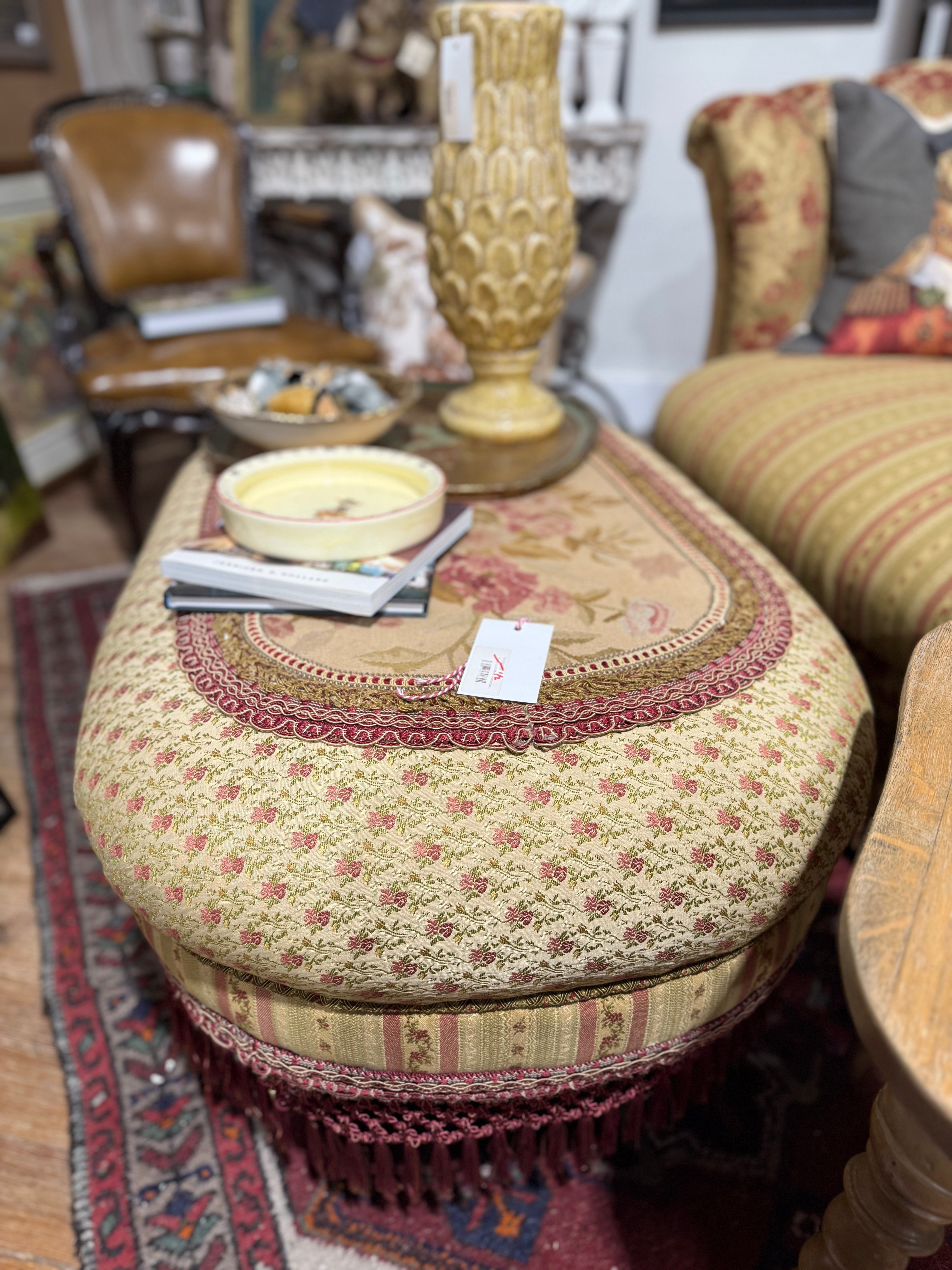 Custom EJ Victor Ottoman Fabric