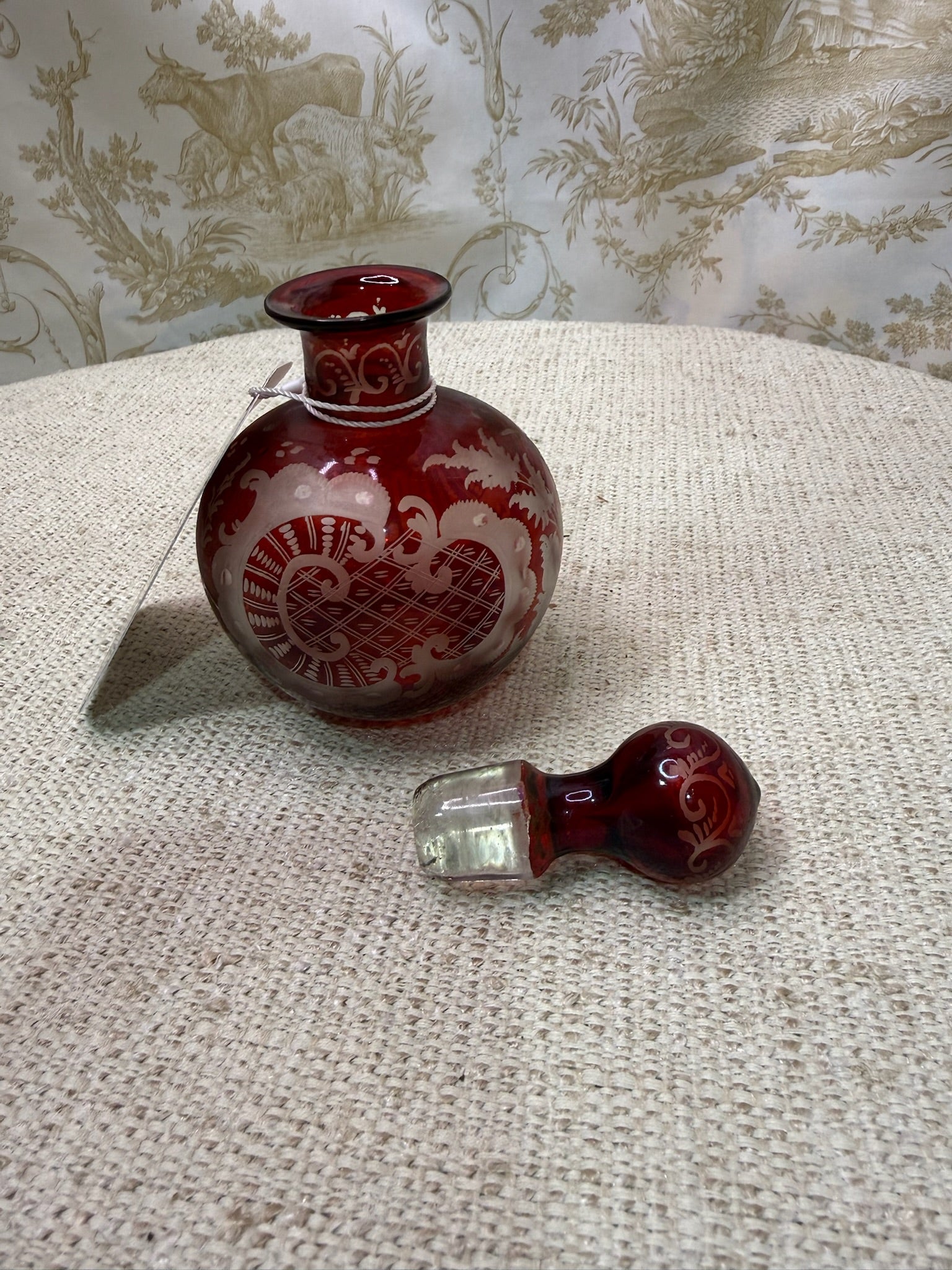 Egermann Bohemian Crystal Decanter - Red 3