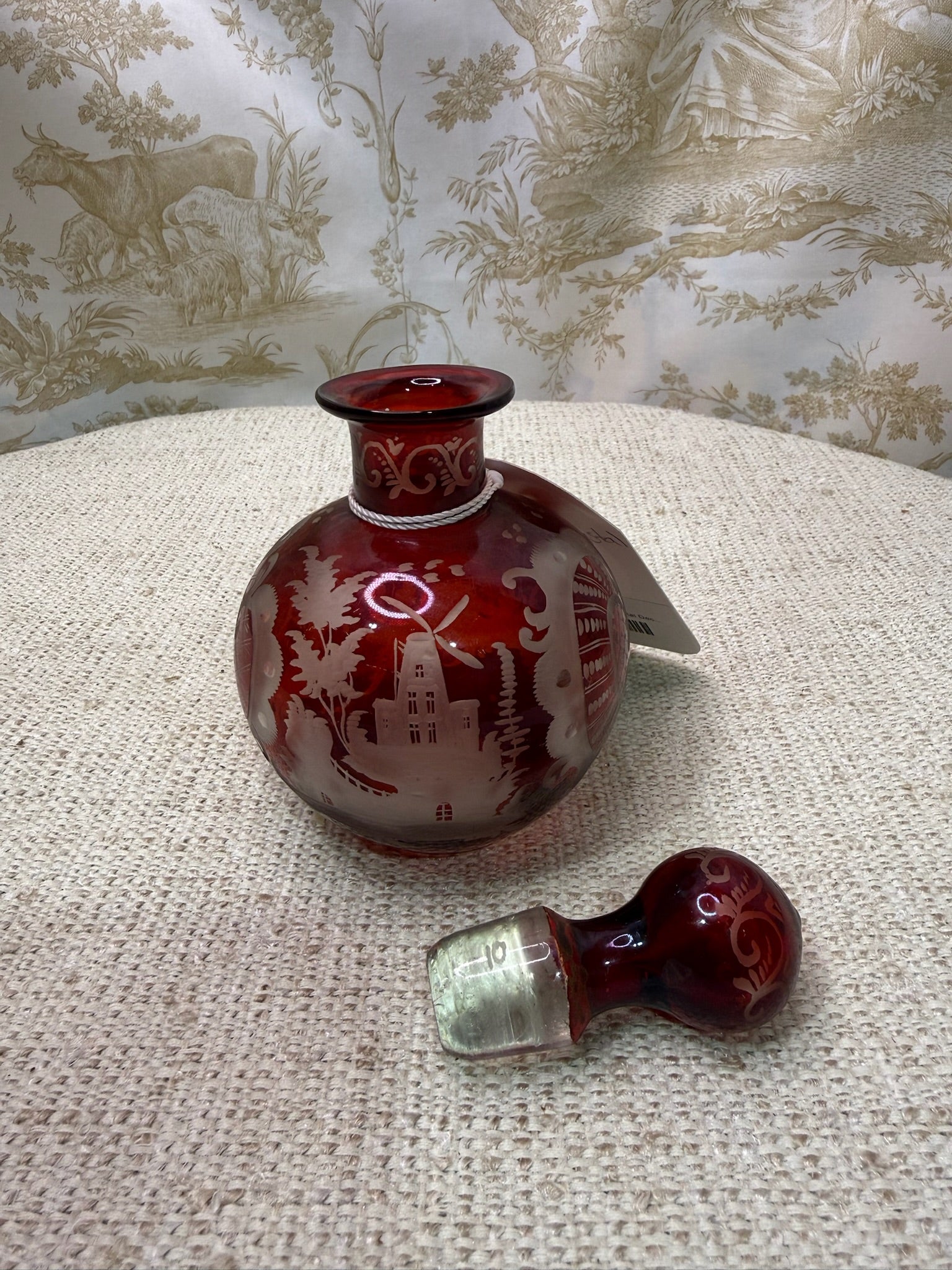 Egermann Bohemian Crystal Decanter - Red 4