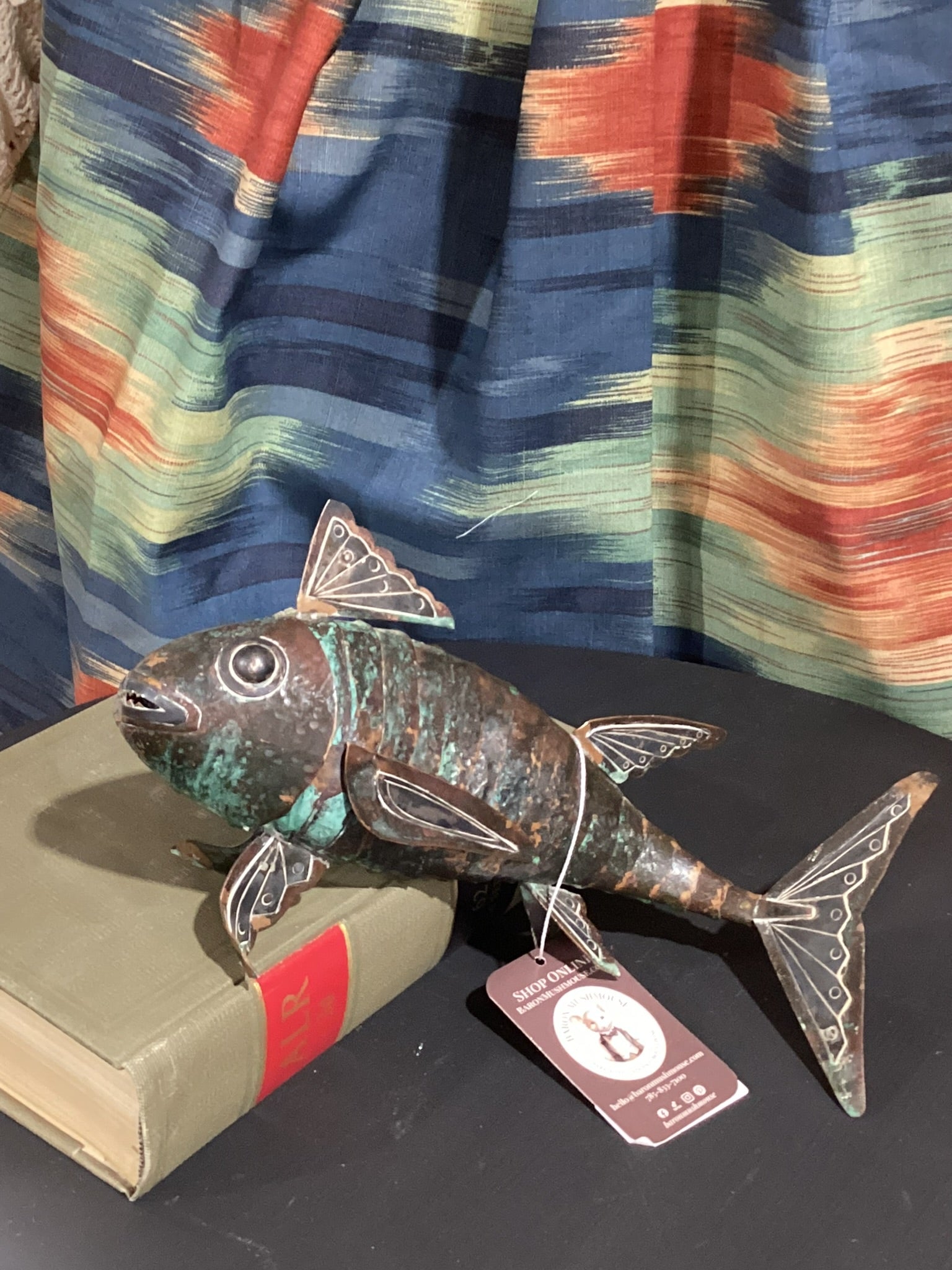Metal Fish Copper and Sterling Silver - Peruvian - Graziella Laffi