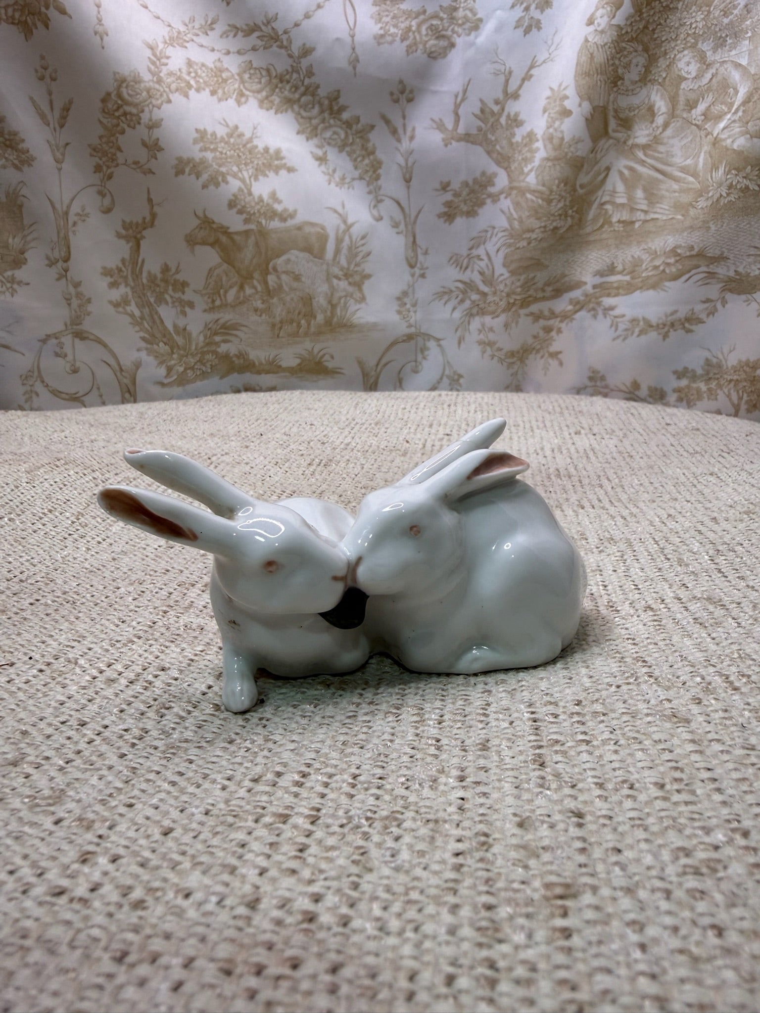 Royal Copenhagen Pair of Rabbits by Arnold Krog
