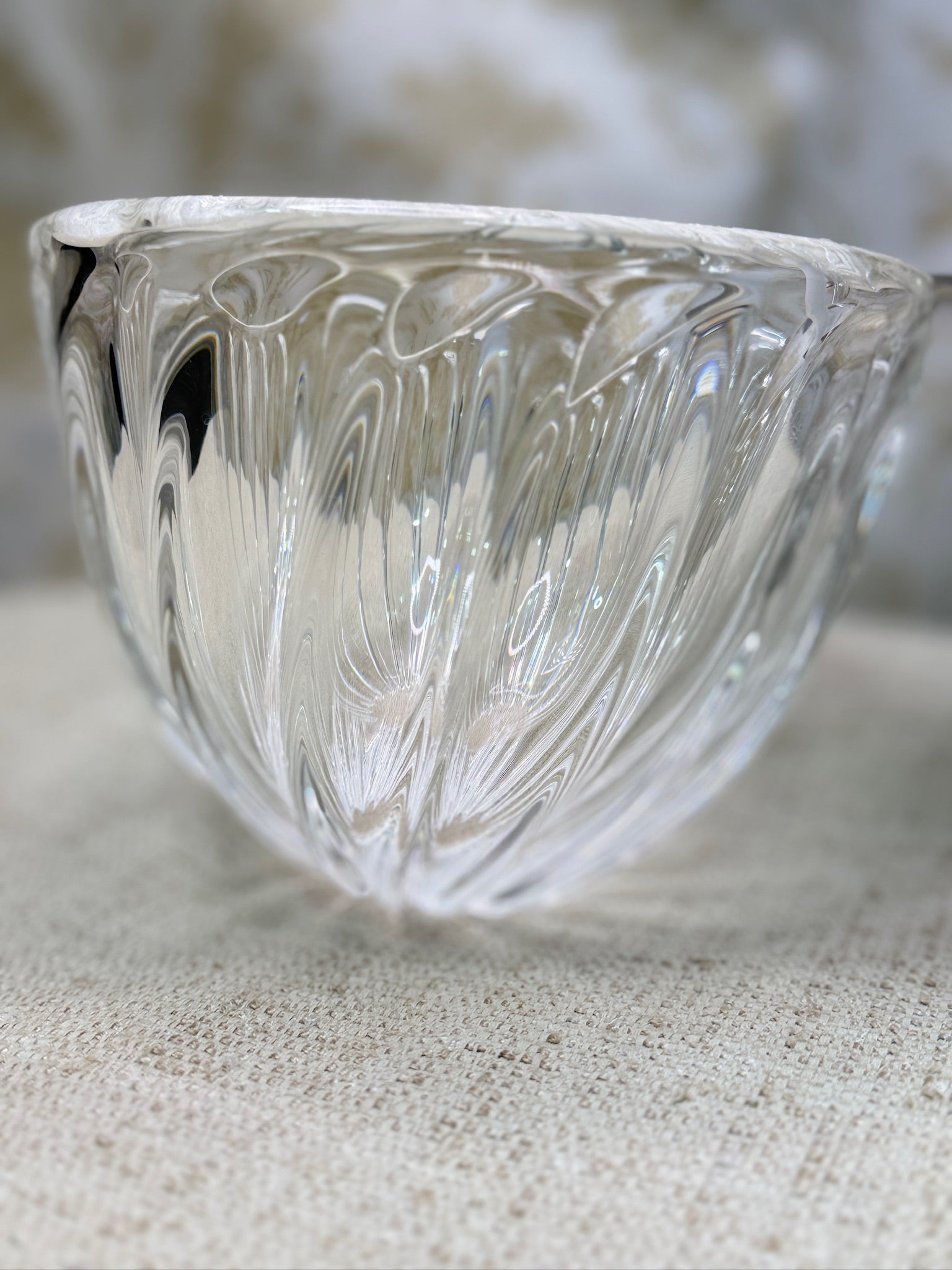 Steuben Feather Bowl Ornamental Centerpiece