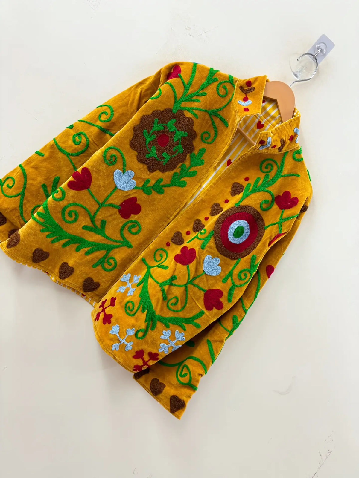 Turmeric Gold with Vine & Medallion Motifs