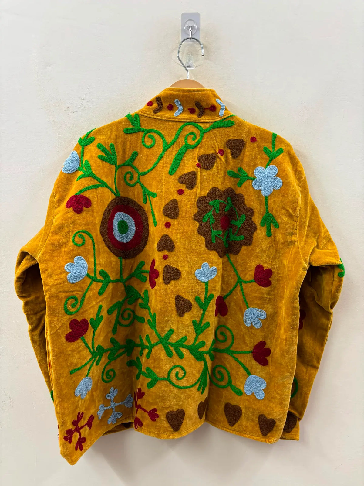 Hand-Embroidered Velvet Jacket
