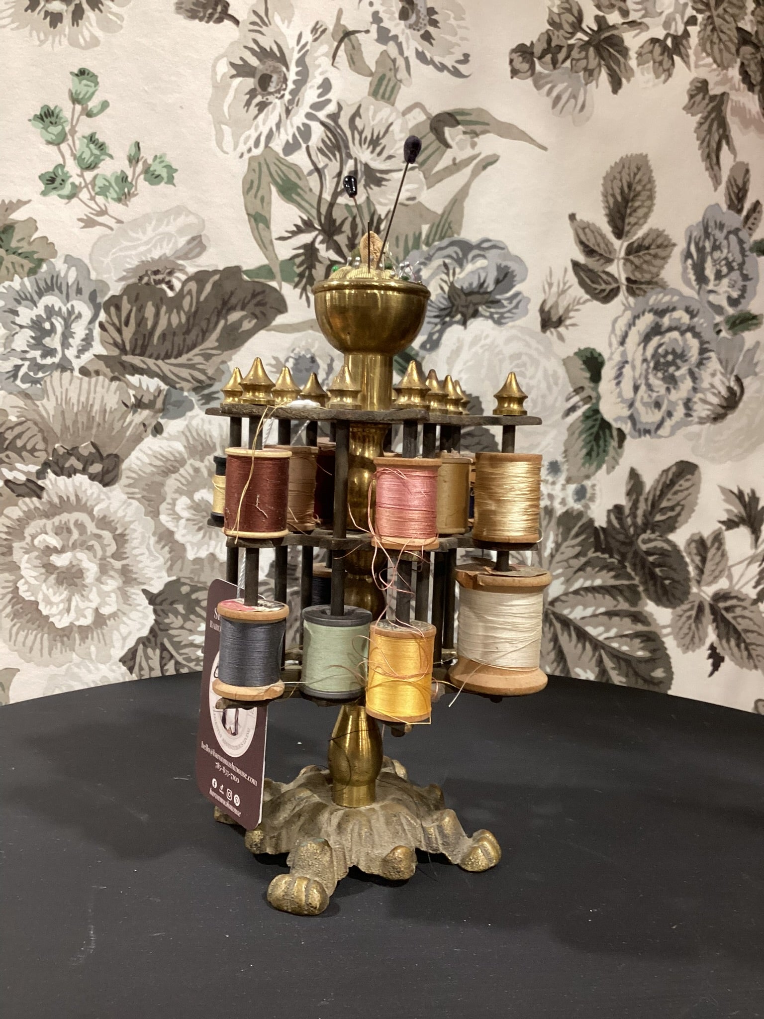 Victorian Brass Vintage 1870-1890 Spool Holder