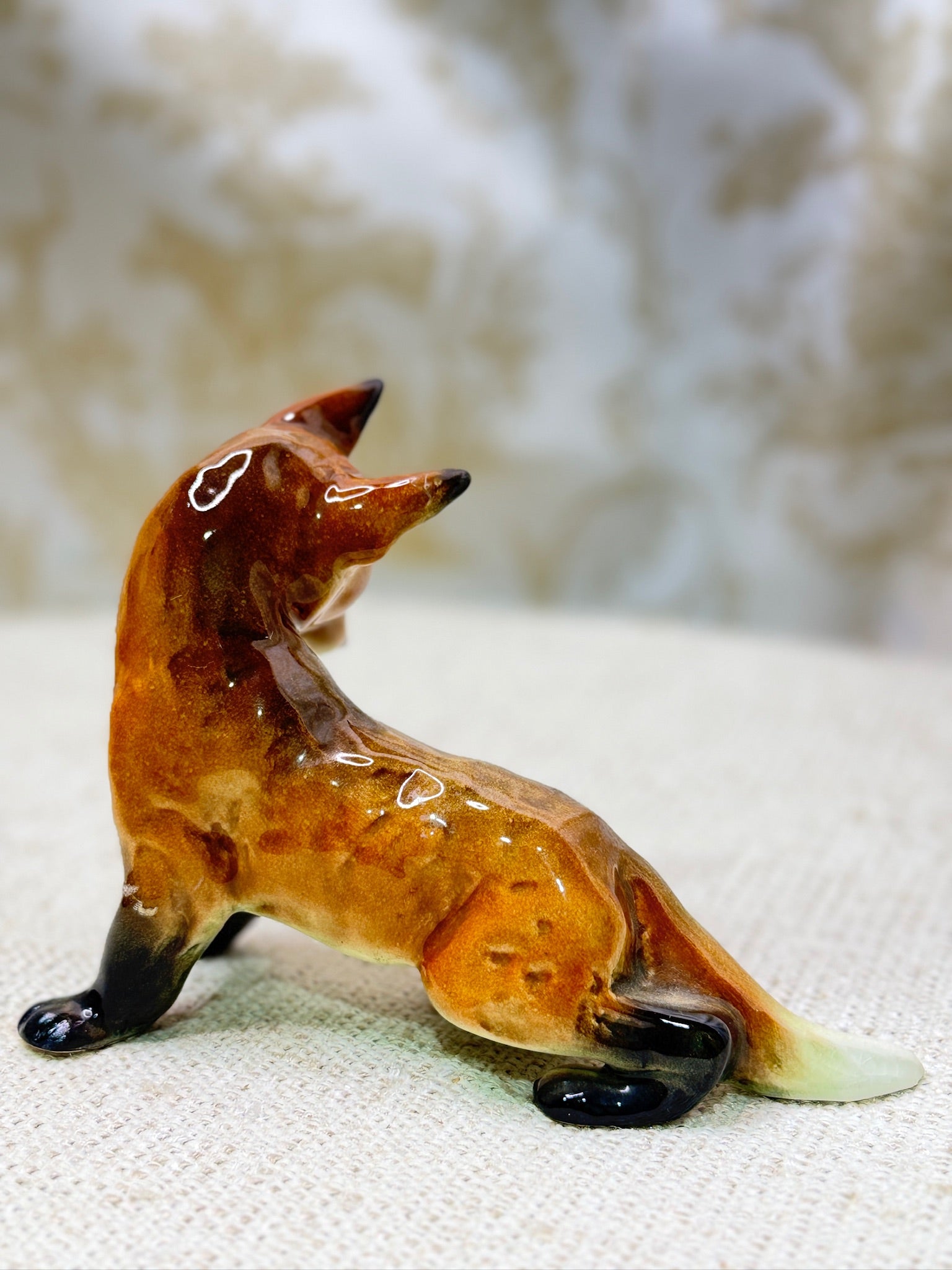 Vintage Hand Painted Fox 3