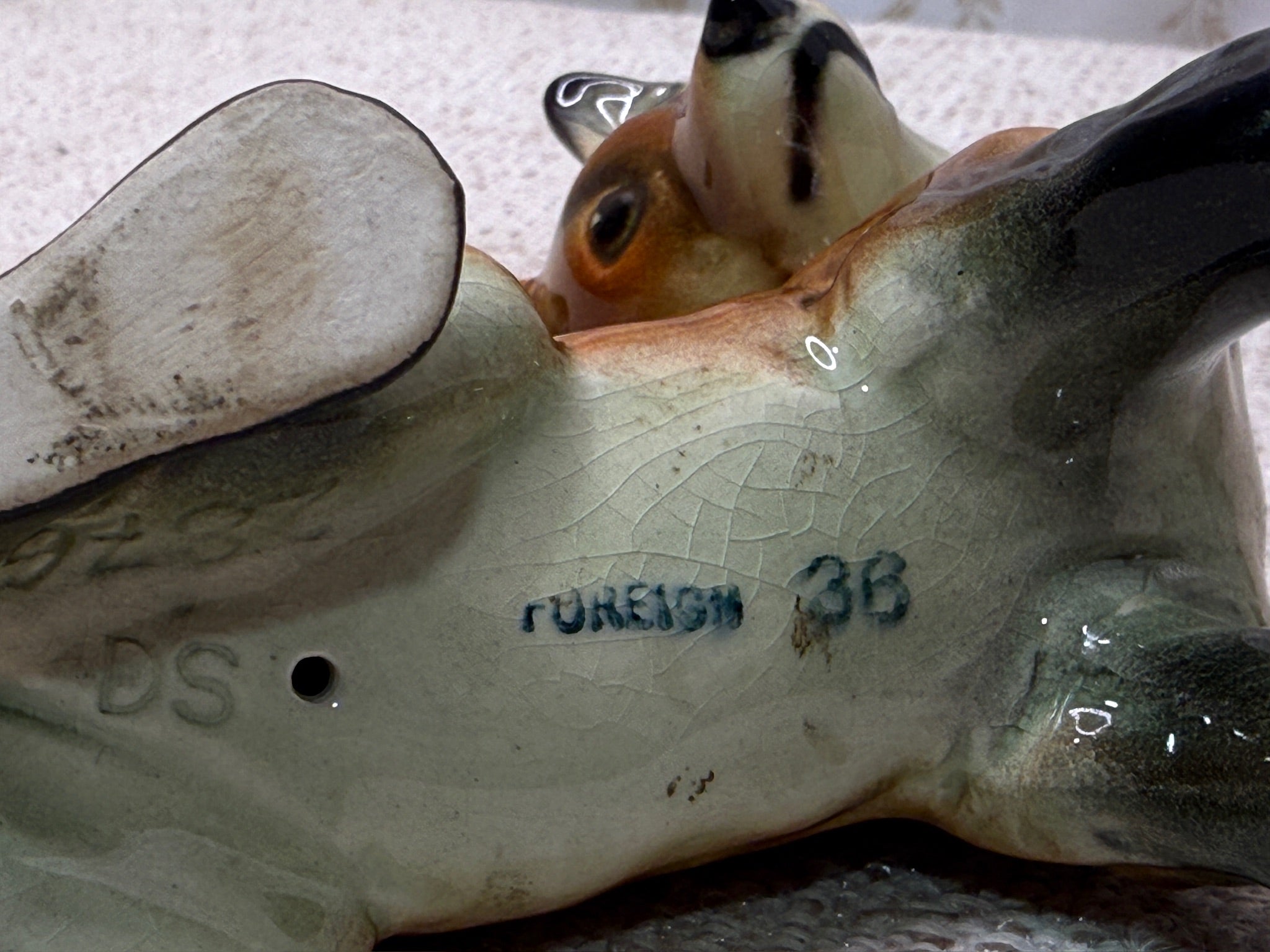 Vintage Hand Painted Fox 5