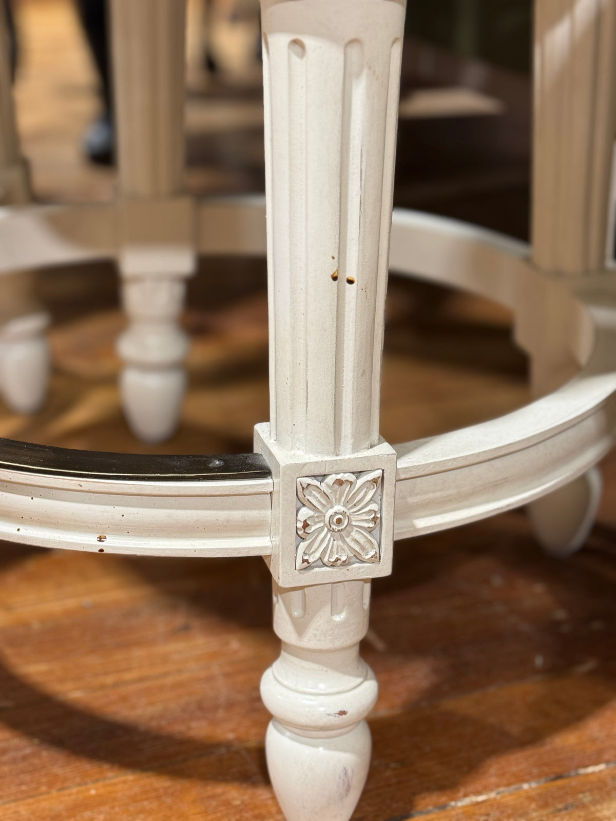 White Swivel Stools