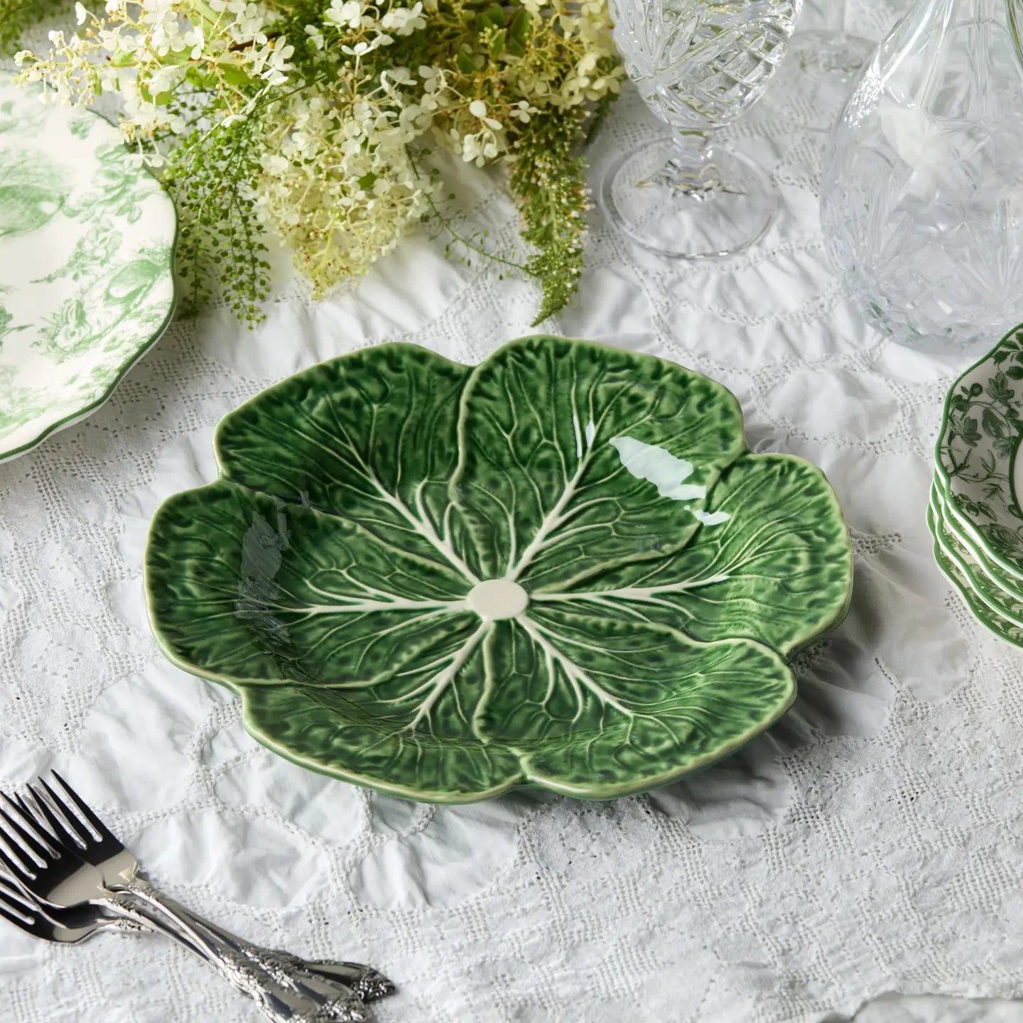 Le Jardin Cabbage 3-D Dinner Plate 11 in