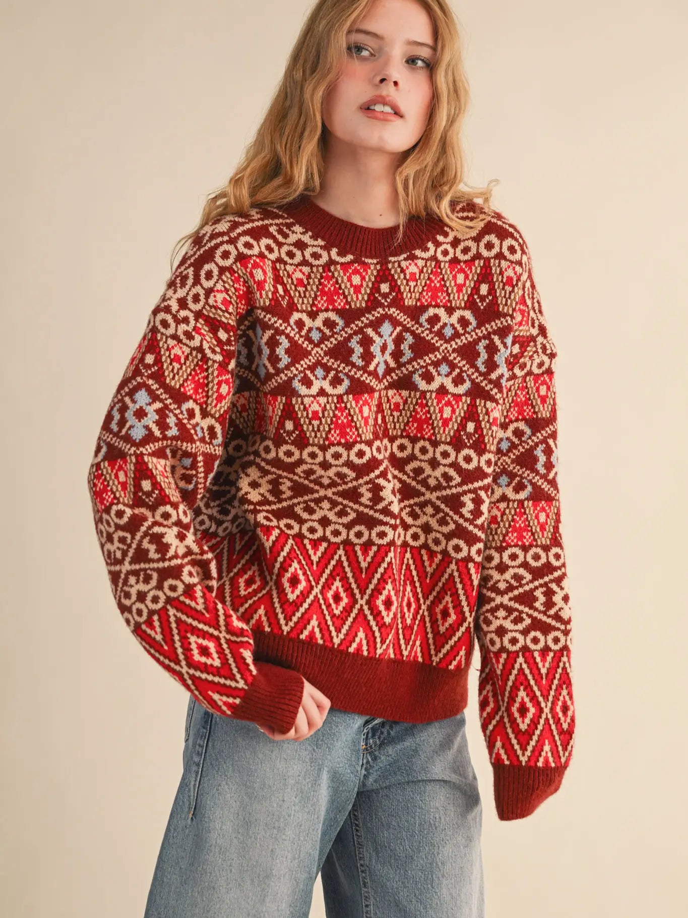 Fair Isle Sweater Pullover