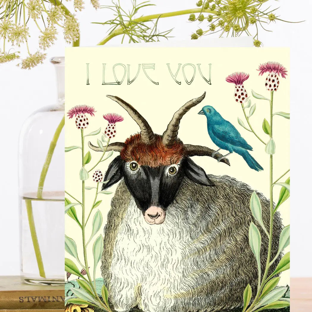 Whimsical "I Love You" Greeting Card