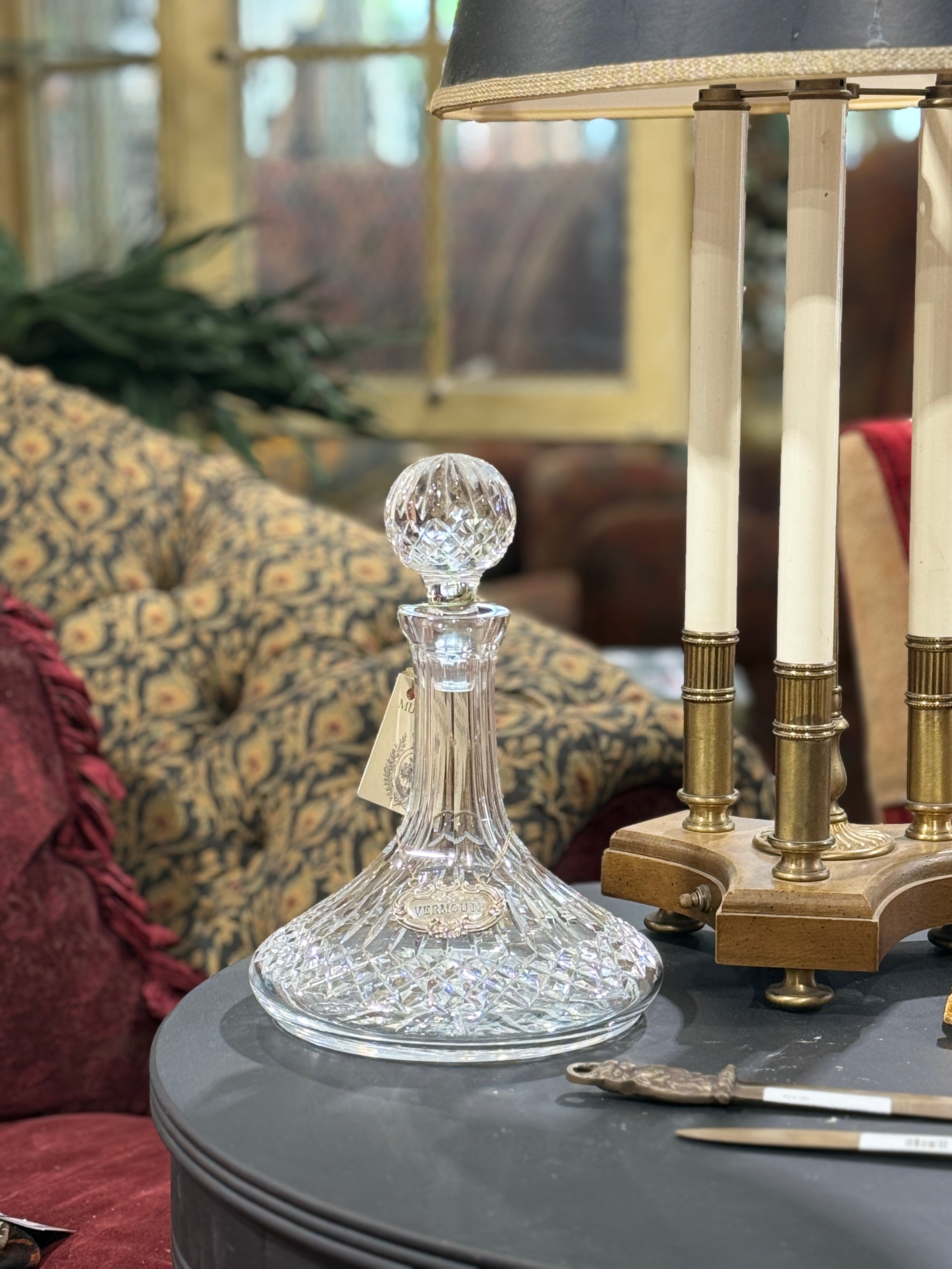 Setting Up a Chic Cocktail Bar with Vintage Glassware and Bar Tools