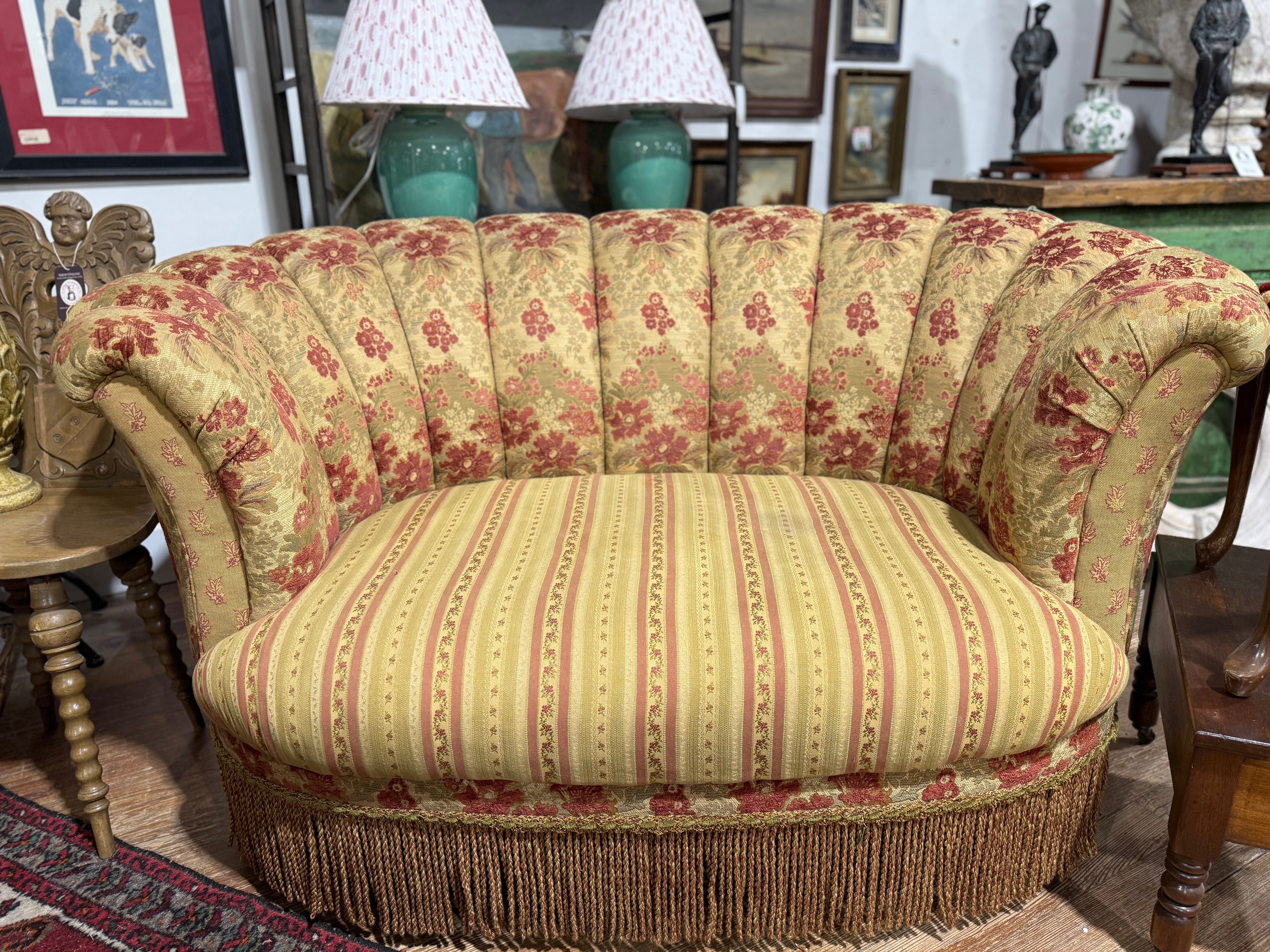 Original E.T. Victor Loveseat By Carol Hicks Boltan