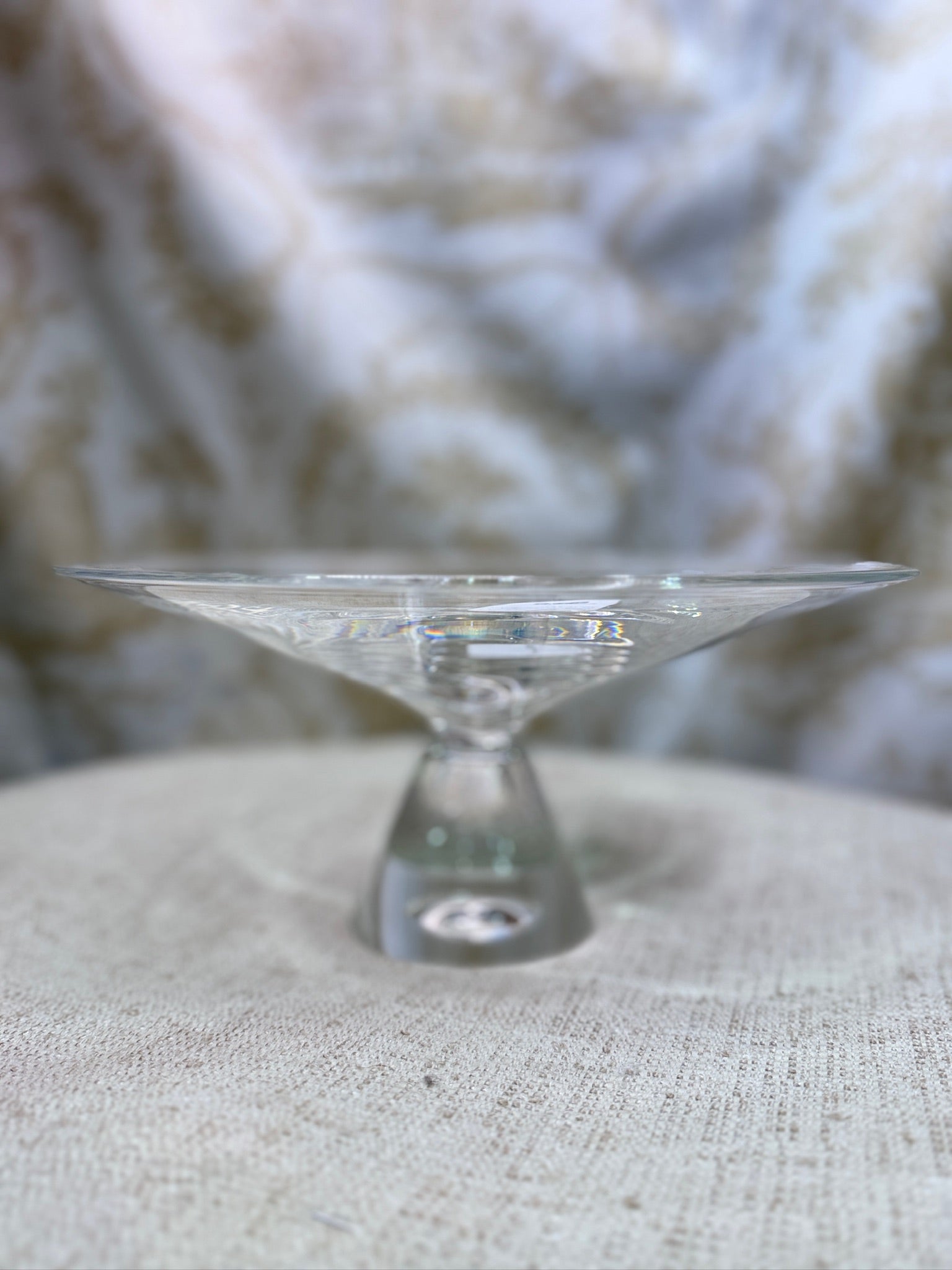 Steuben Crystal Talon Pedestal Centerpiece Bowl