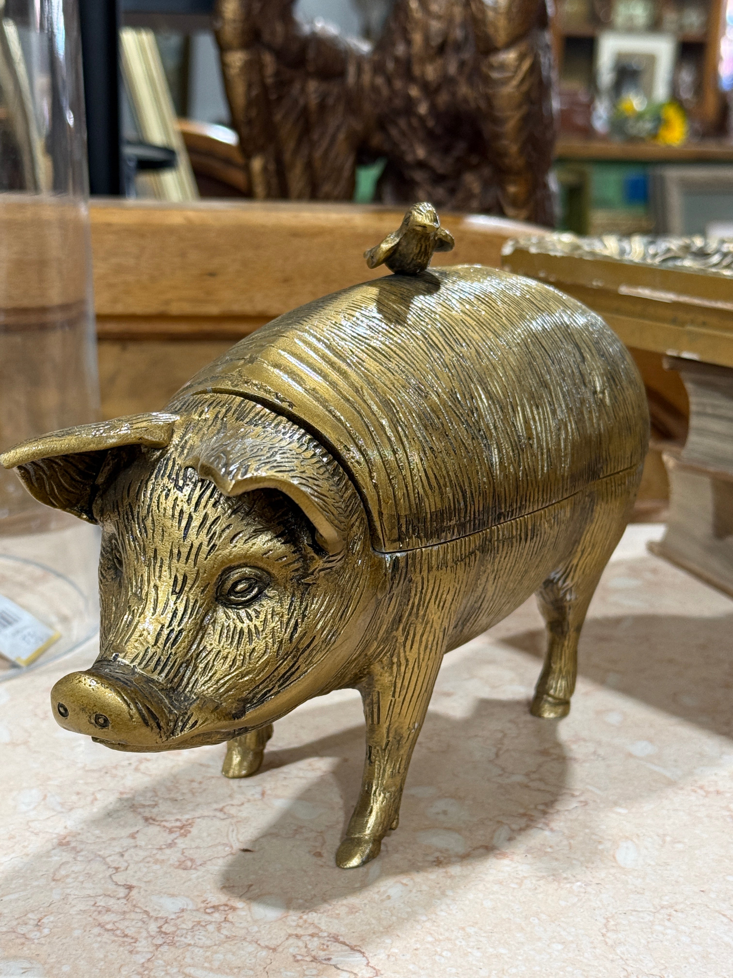 Antique Bronze Boar Elegant
