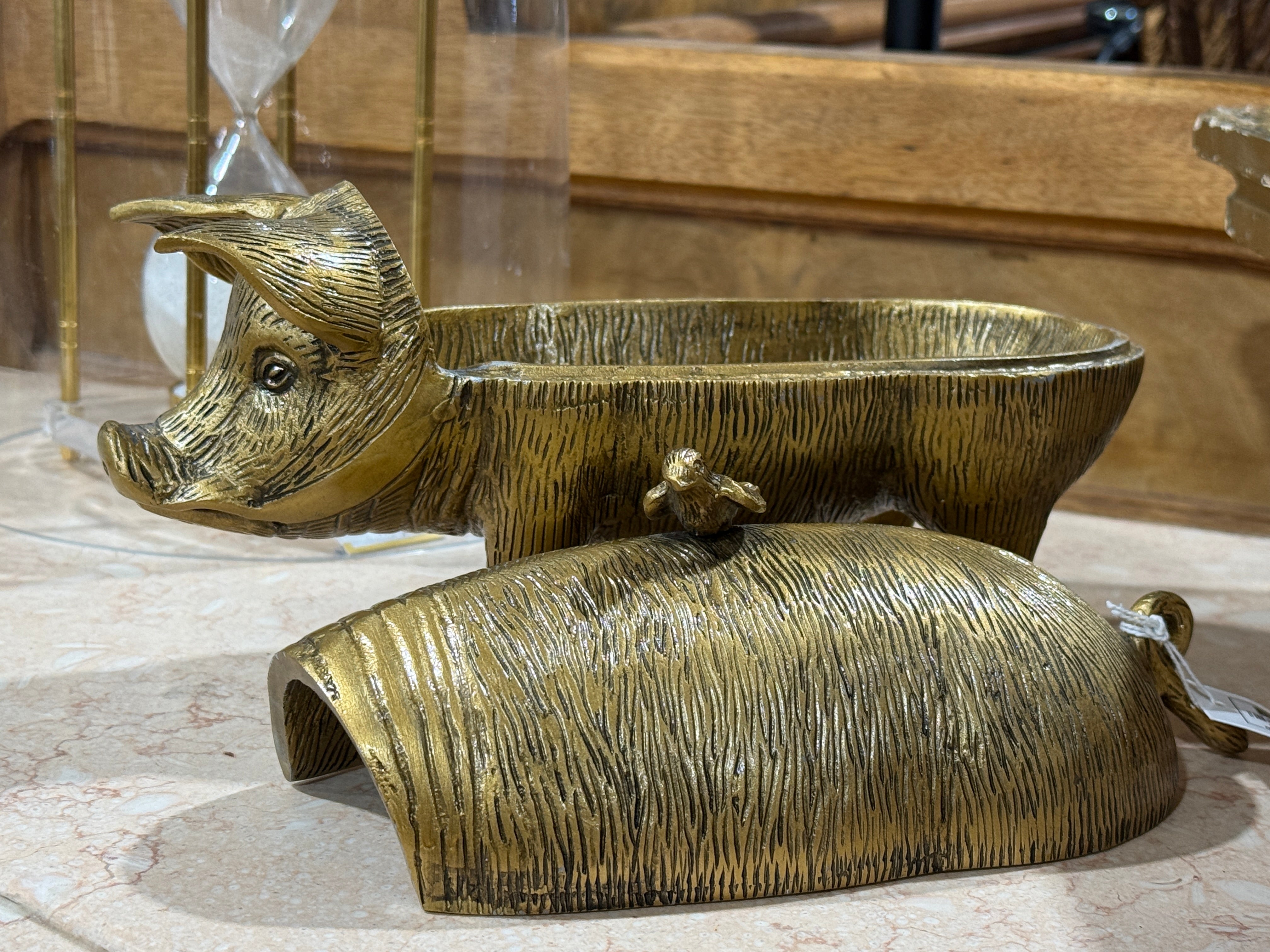 Antique Bronze PIg