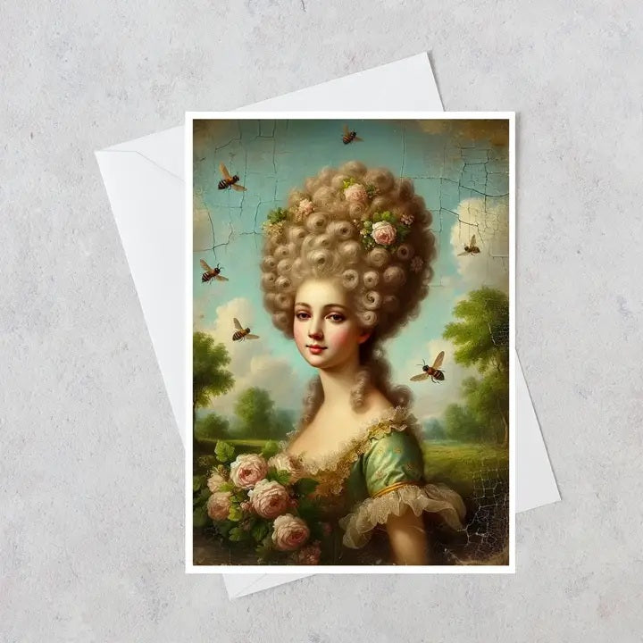 A Royal Buzz Blank Greeting Card 215AS