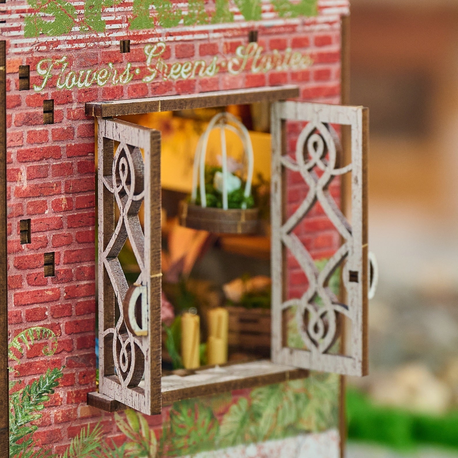 DIY Book Nook Kit: Flower Shop Window