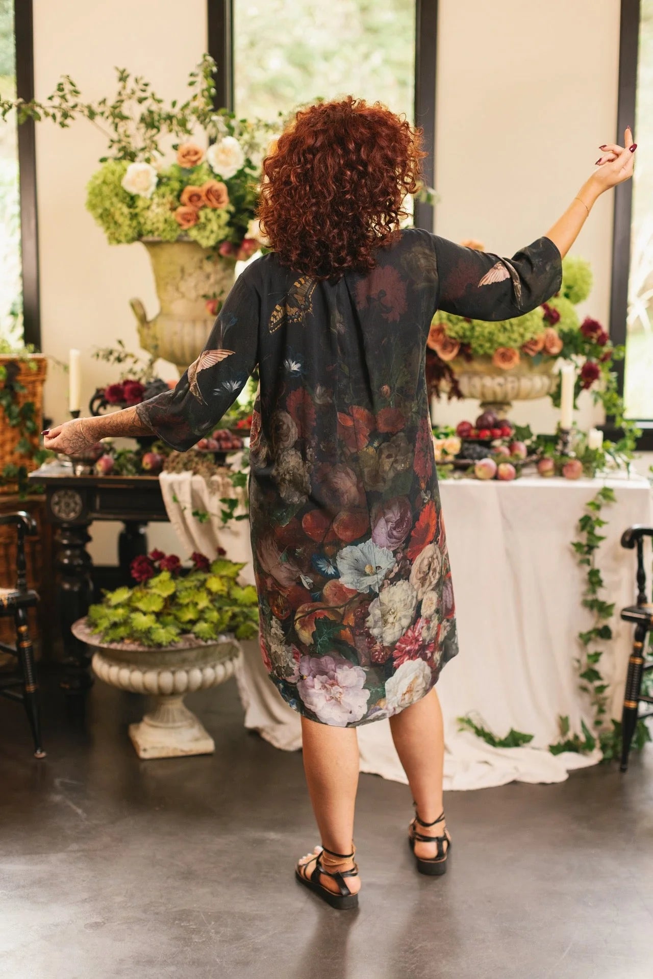 Bohemian Flight of Fancy Artist Dress