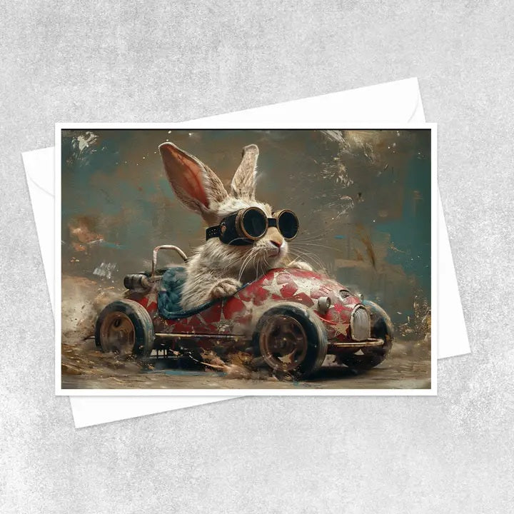 Racing with Ricky Rabbit Blank Card 194AS