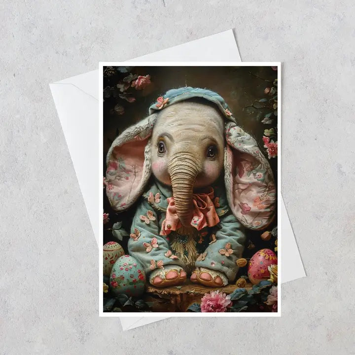 The Blooming Elephant Blank Greeting Card 189AS 
