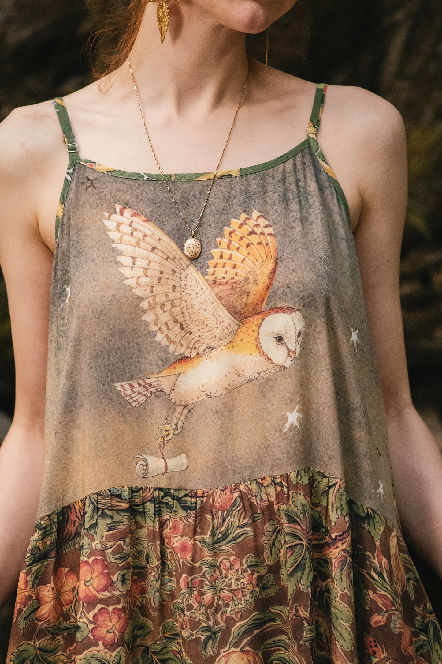 Bohemian Woodland Wisdom Bohéme Slip Dress