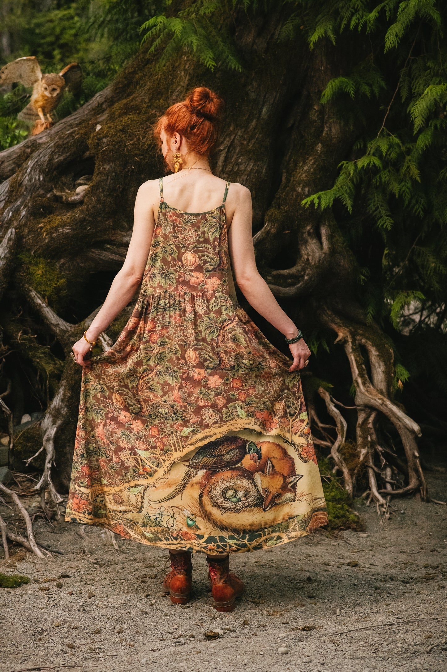 Woodland Wisdom Bohéme Slip Dress Sleeveless