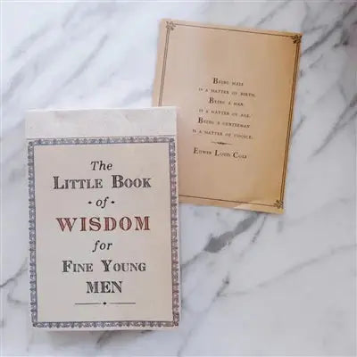 Boys Love Notes- Little Book of Wisdom For Fine Young Men