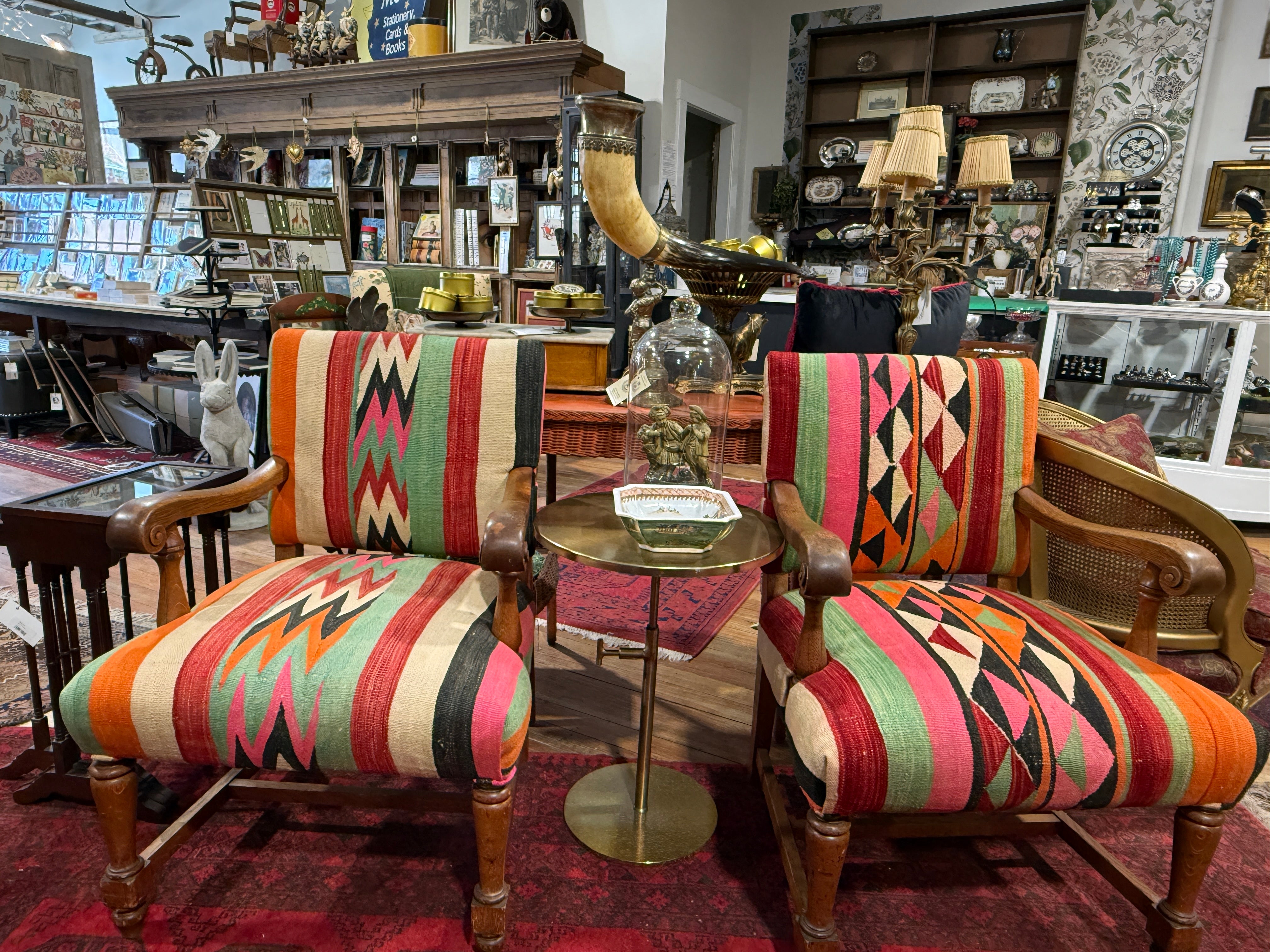 Pair of American Oak Chairs 