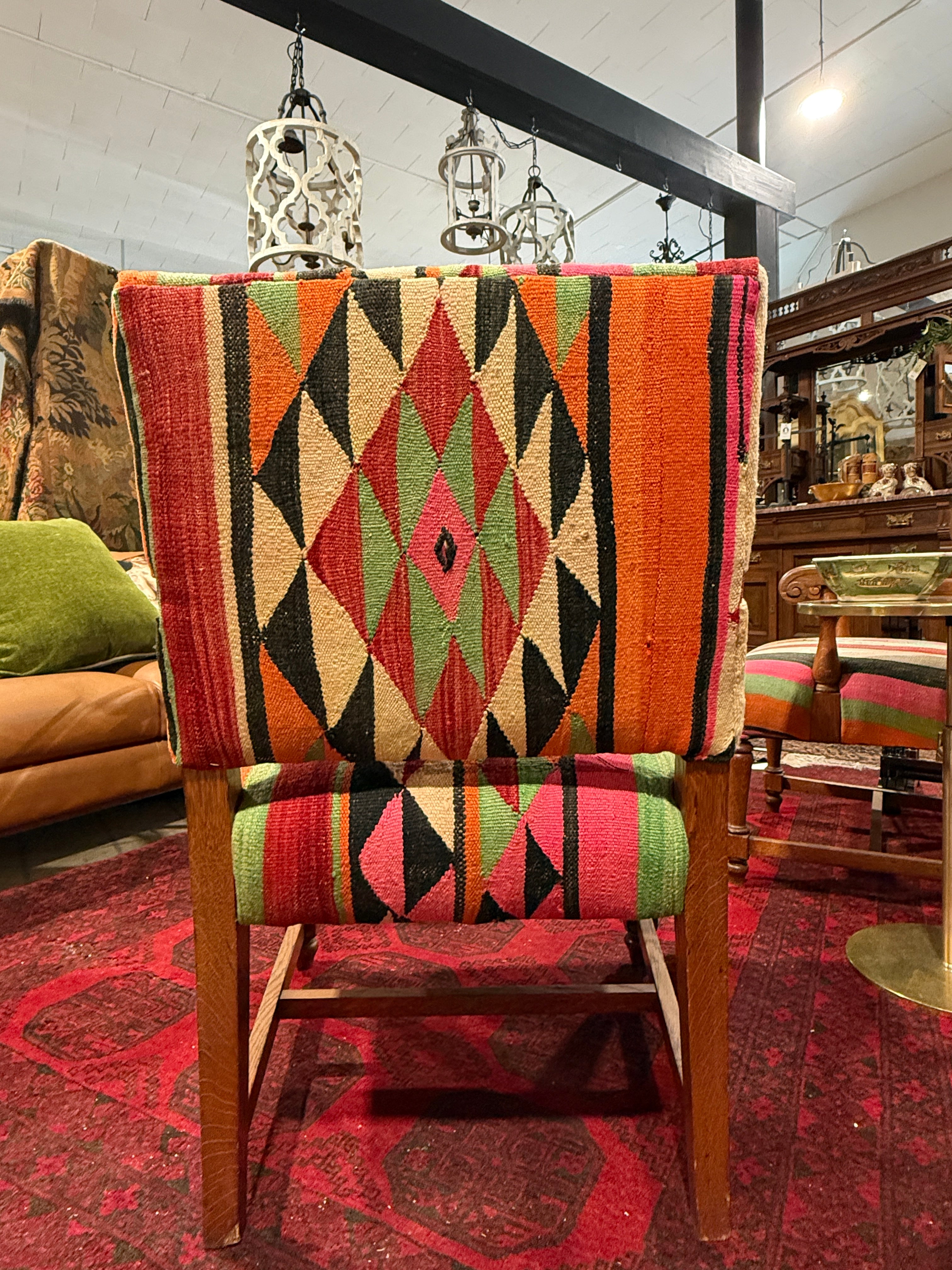 BM Pair of American Oak Chairs Back