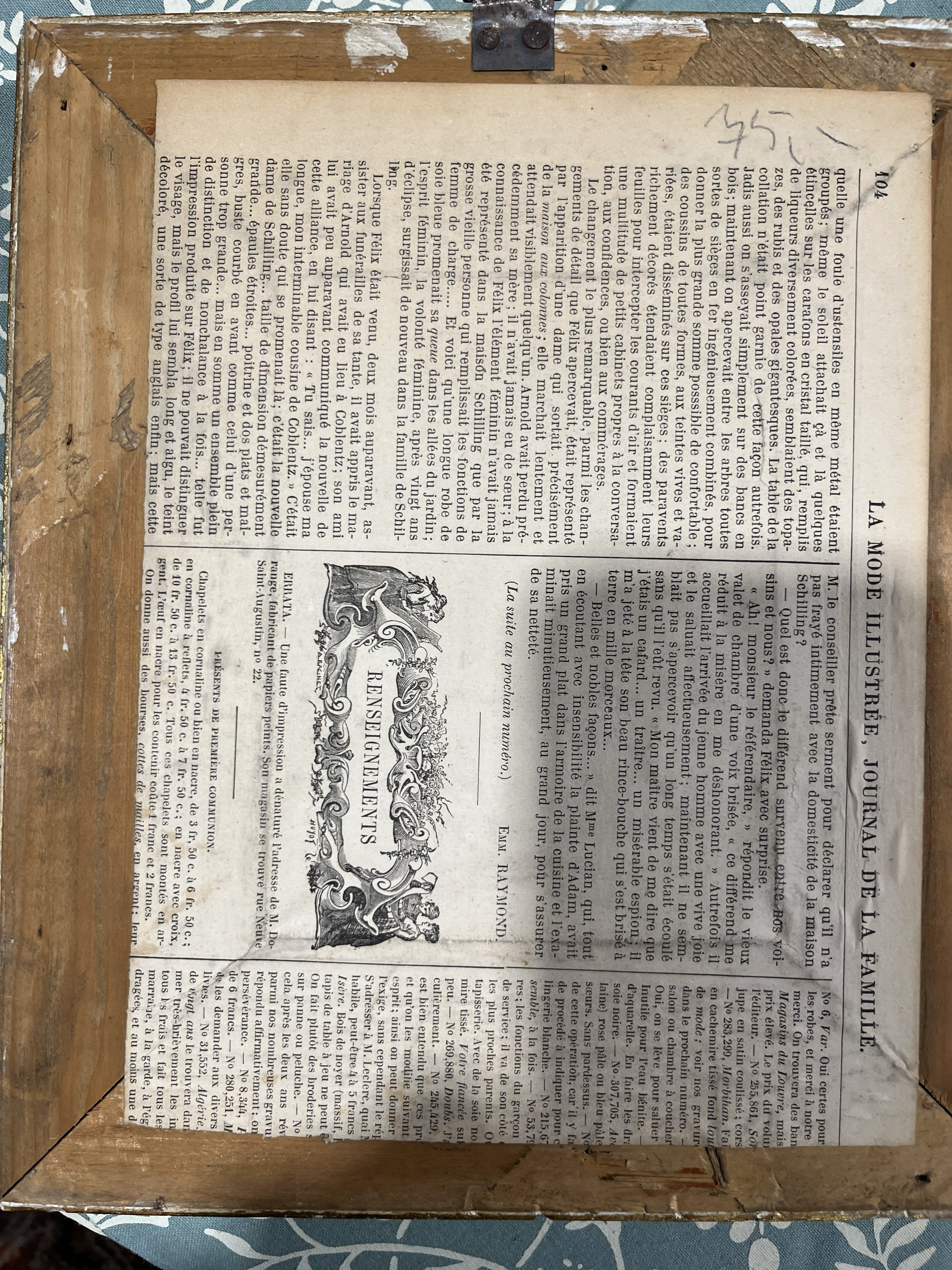 Hand Colored Lithograph