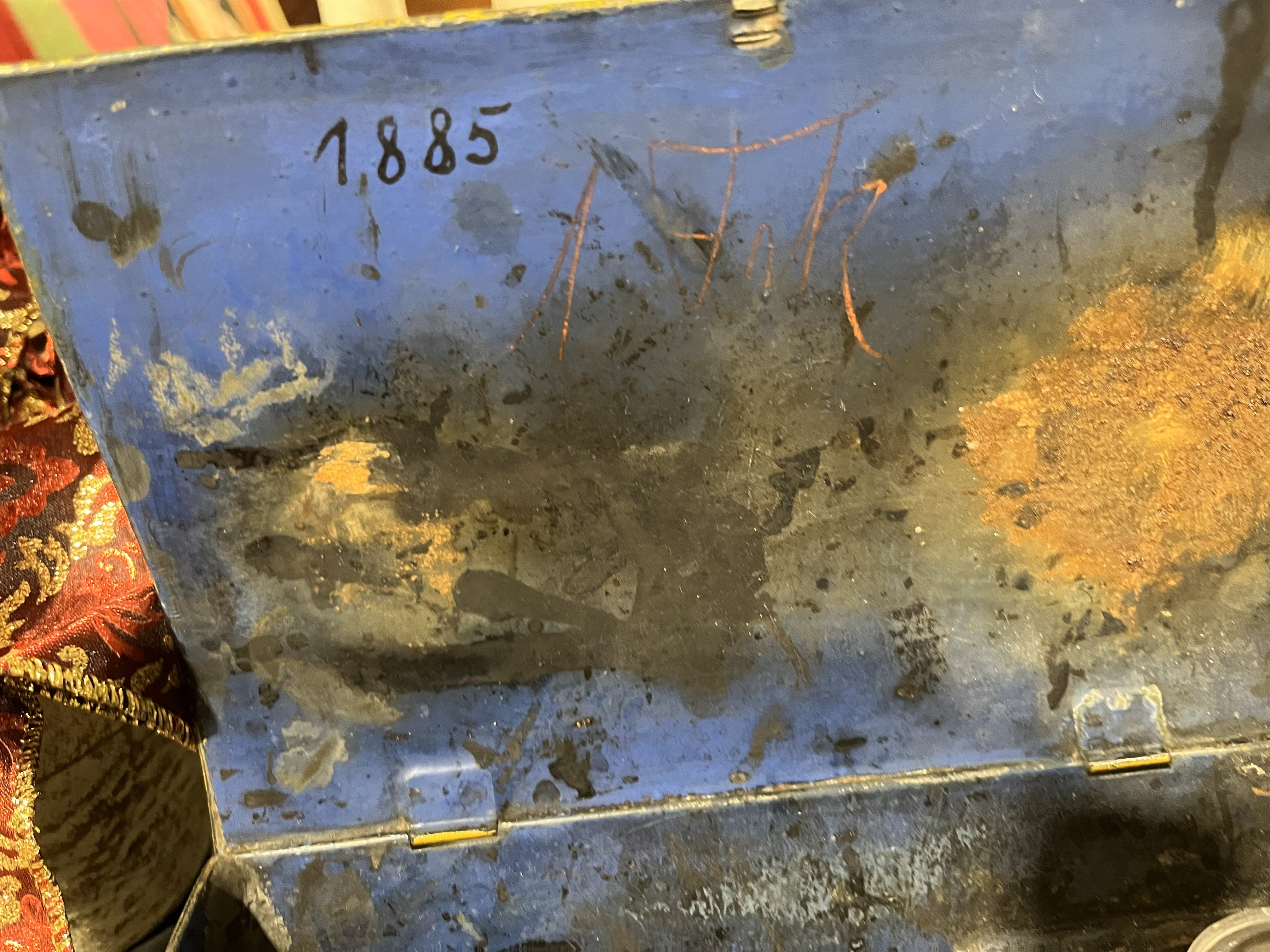 Antique Tole Painted Tin