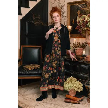 Heart of Gold Bohéme Long Maxi Slip Dress w/ Sacred Heart by Market of Stars