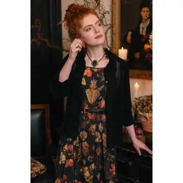 Heart of Gold Bohéme Long Maxi Slip Dress w/ Sacred Heart by Market of Stars