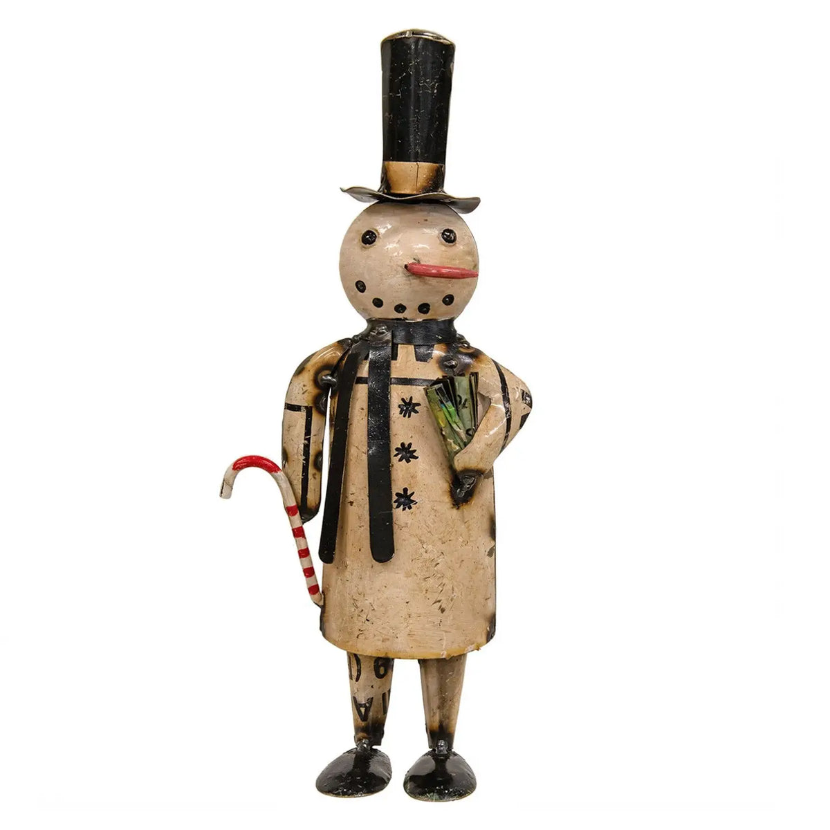 Homer Recycled Metal Snowman