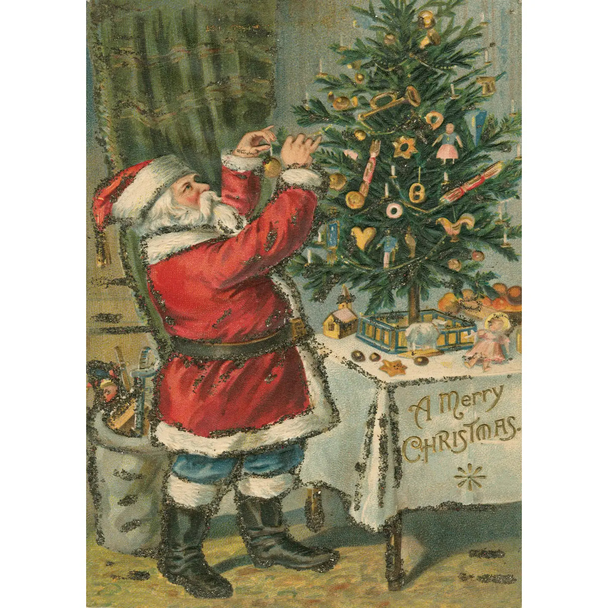 John Derian Santa Trims the Tree 1,000-Pieces