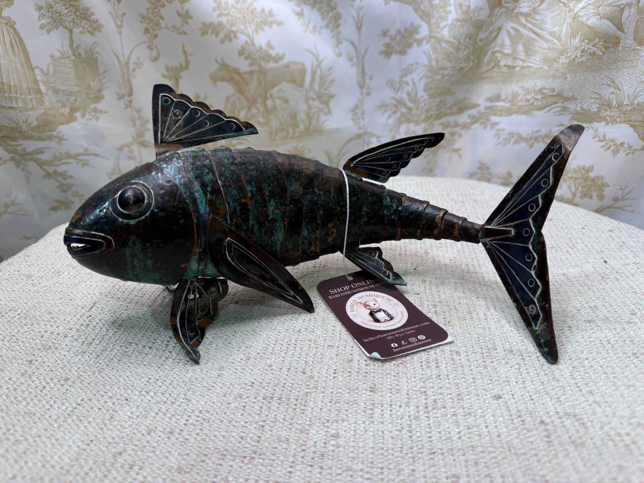 Metal Fish Copper and Sterling Silver - Peruvian - Graziella Laffi 3