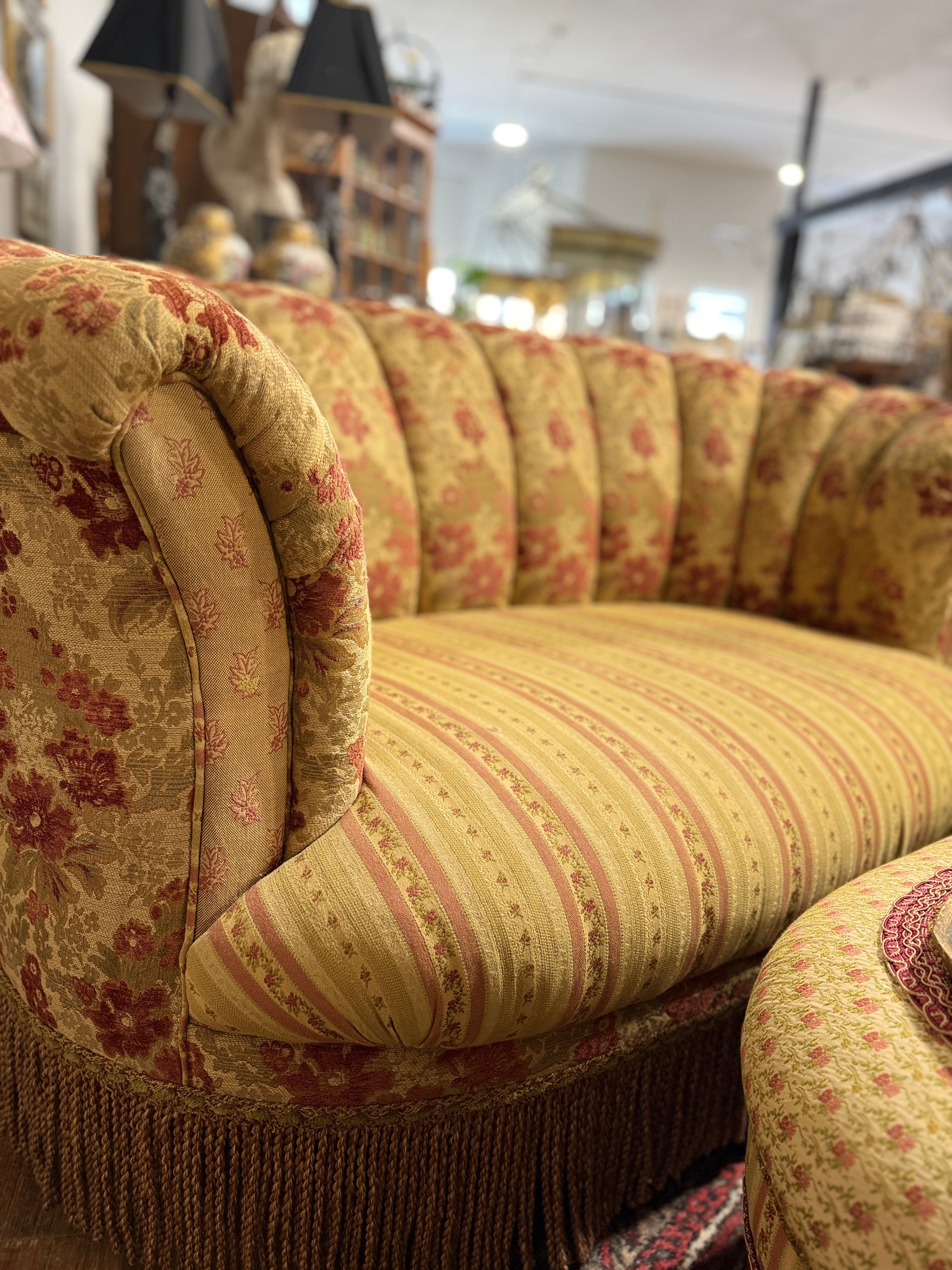 Original E.T. Victor Loveseat By Carol Hicks Boltan Close Up