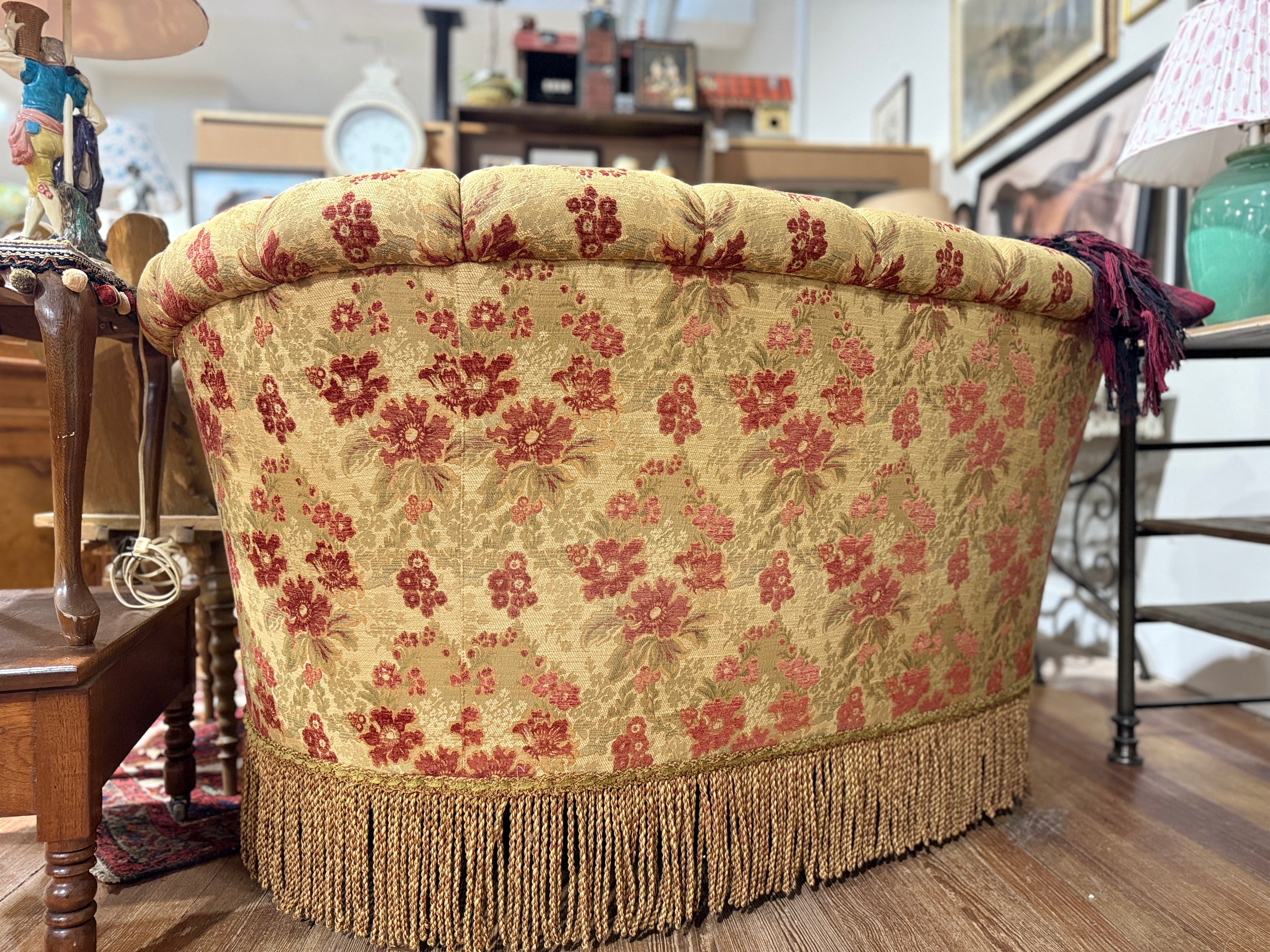 Original E.T. Victor Loveseat By Carol Hicks Boltan Back