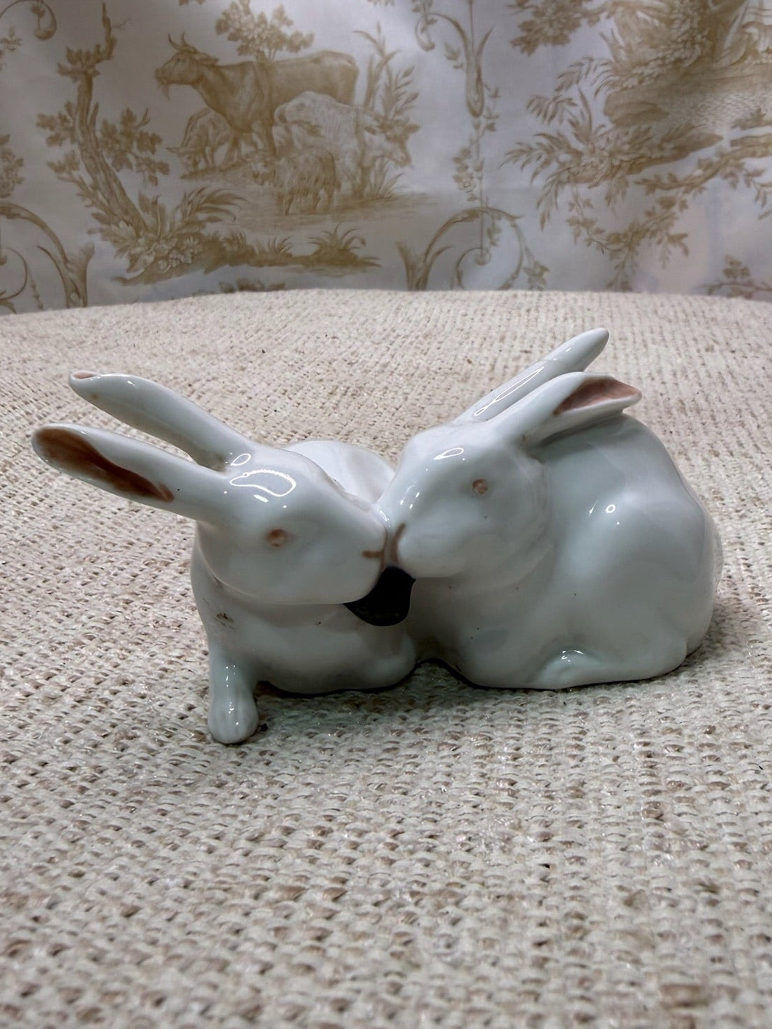 Royal Copenhagen Pair of Rabbits by Arnold Krog